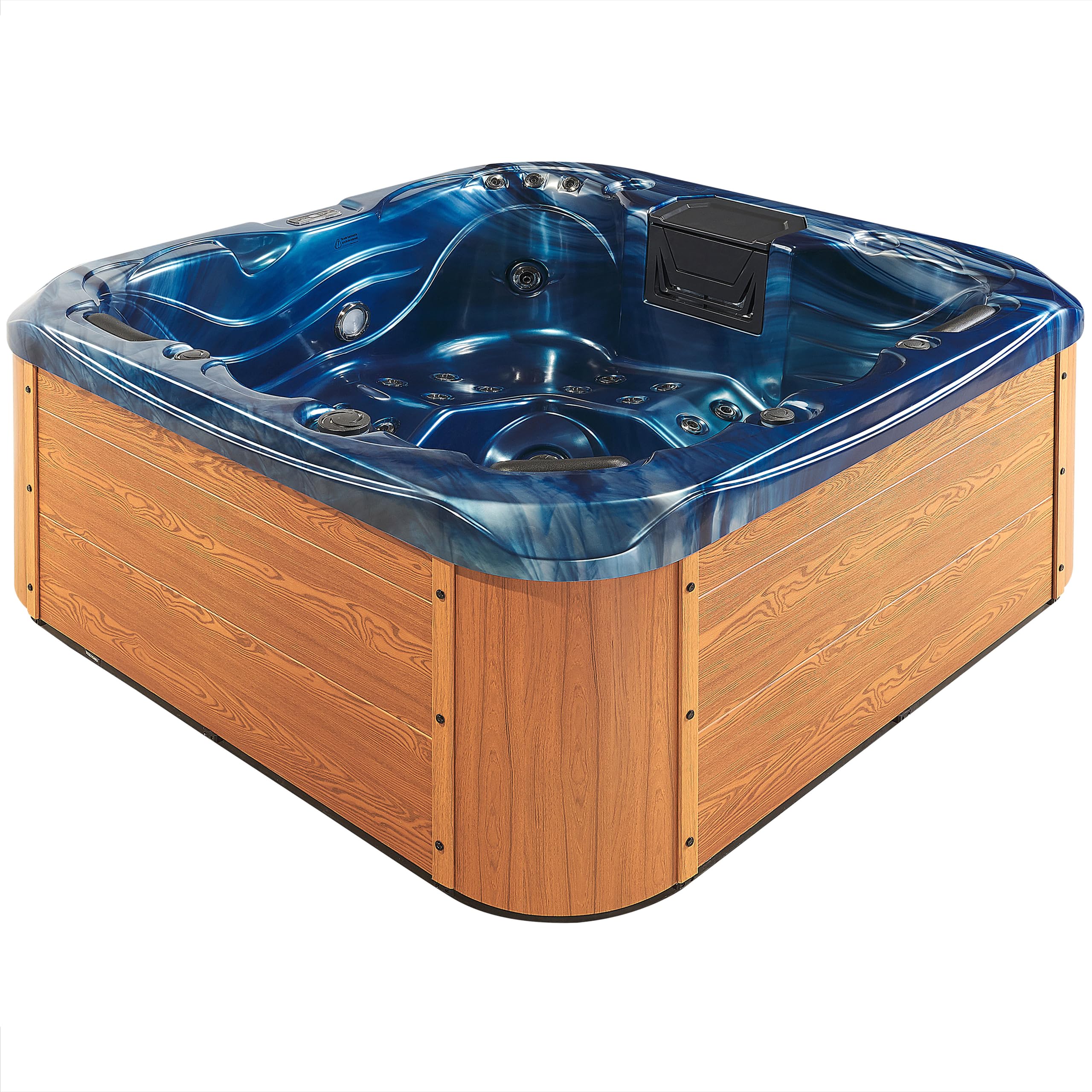beliani-lastarria-whirlpool-200x200-blau-mit-led-und-massage image 8