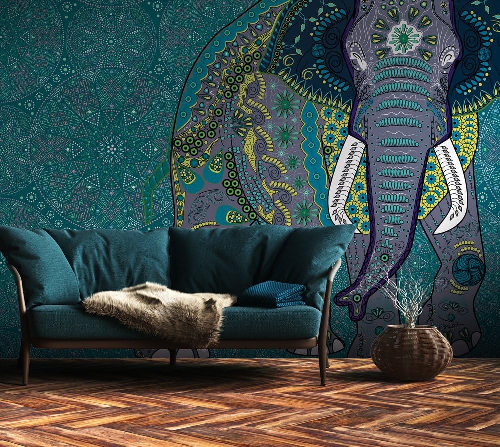 a-s-cr-ation-fototapeten-the-wall-382621-fototapete-elefant-blau image 3