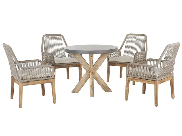 beliani-olbia-gartenset-rund-90-cm-4-st-hle-beige-faserzement image 1