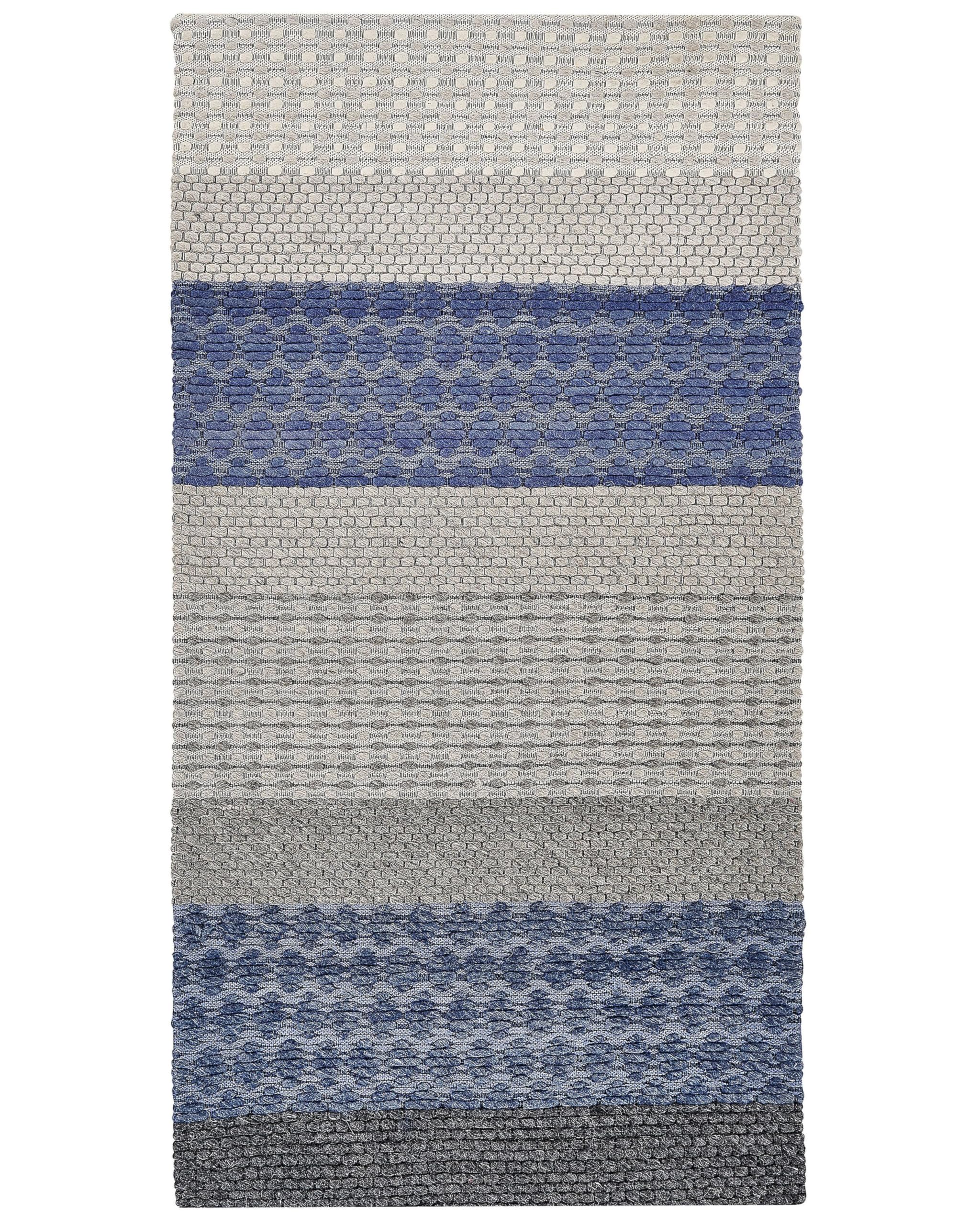 beliani-akkaya-teppich-80-x-150-cm-grau-streifen image 8