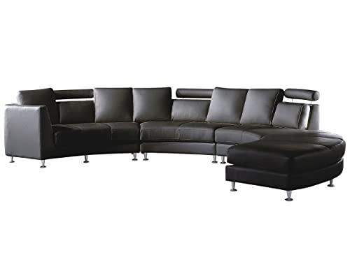 beliani-sofas-rotunde-halbkreis-sofa-schwarz-echtleder image 8