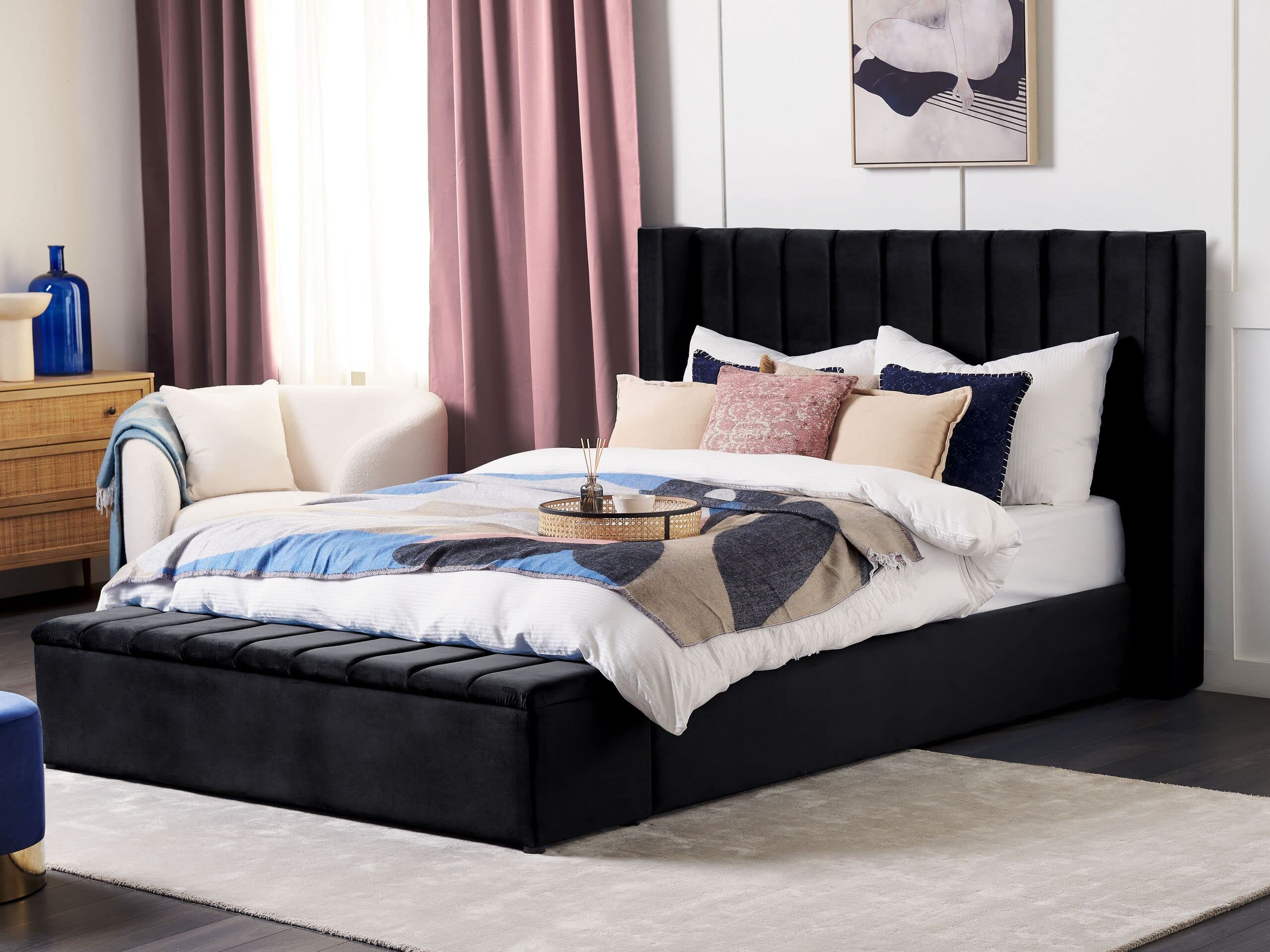 beliani-noyers-samtbett-180-x-200-schwarz-mit-stauraum image 2