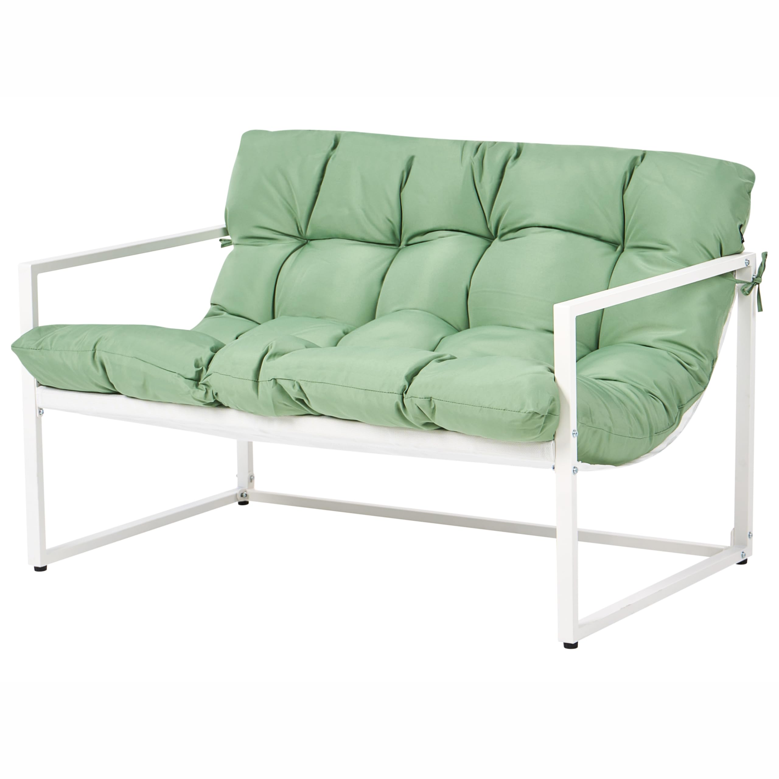 beliani-garda-gartenlounge-4-sitzer-stahl-gr-n-wei-mit-tisch image 5