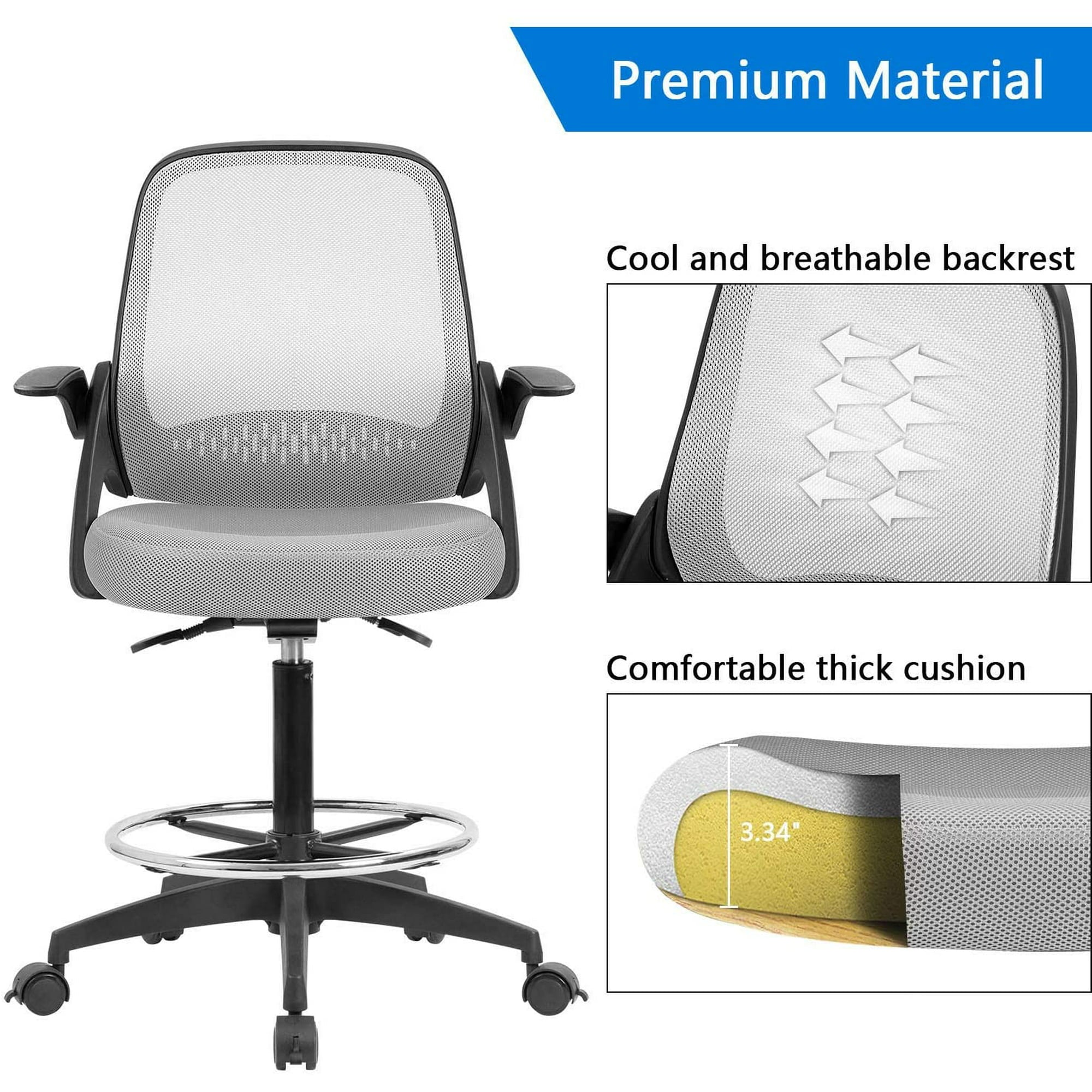 homall-standing-desk-b-rostuhl-hoch-schwarz-mit-fu-ring image 6