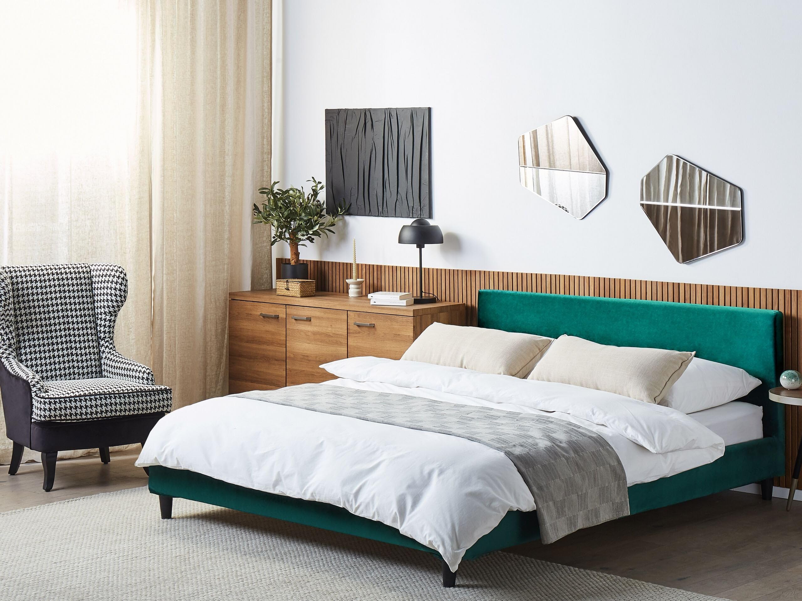 beliani-doppelbett-180x200-samt-dunkelgr-n-abnehmbar image 2