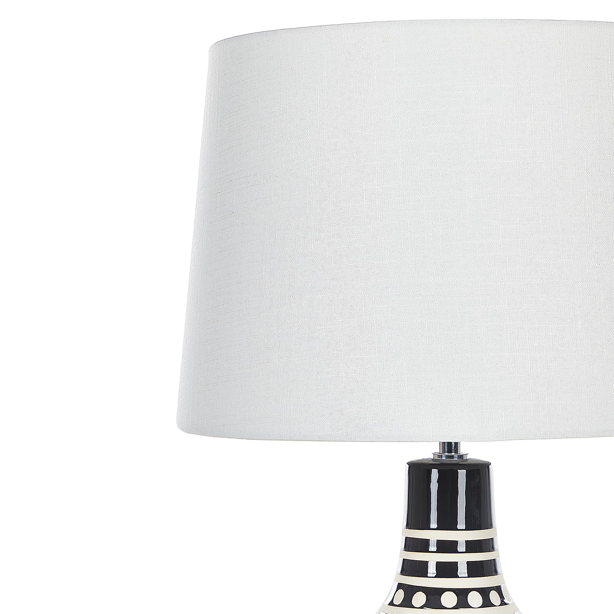 beliani-shabelle-tischlampe-keramik-ethnomotiv-68-cm-schwarz image 6