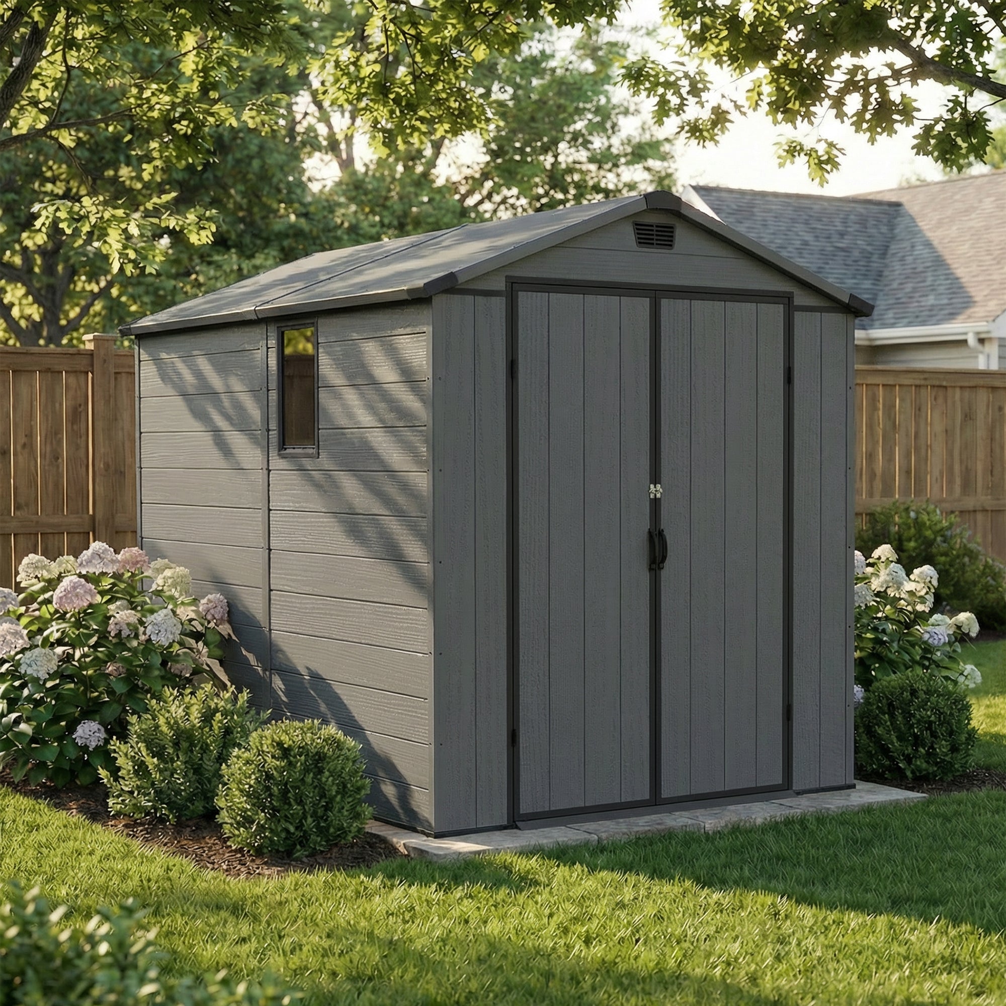 homall-metal-shed-6x10ft-ger-tehaus-dunkelgrau-holzoptik image 4