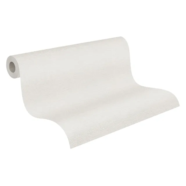 a-s-cr-ation-306889-vliestapete-uni-grau-beige-textilstruktur image 1