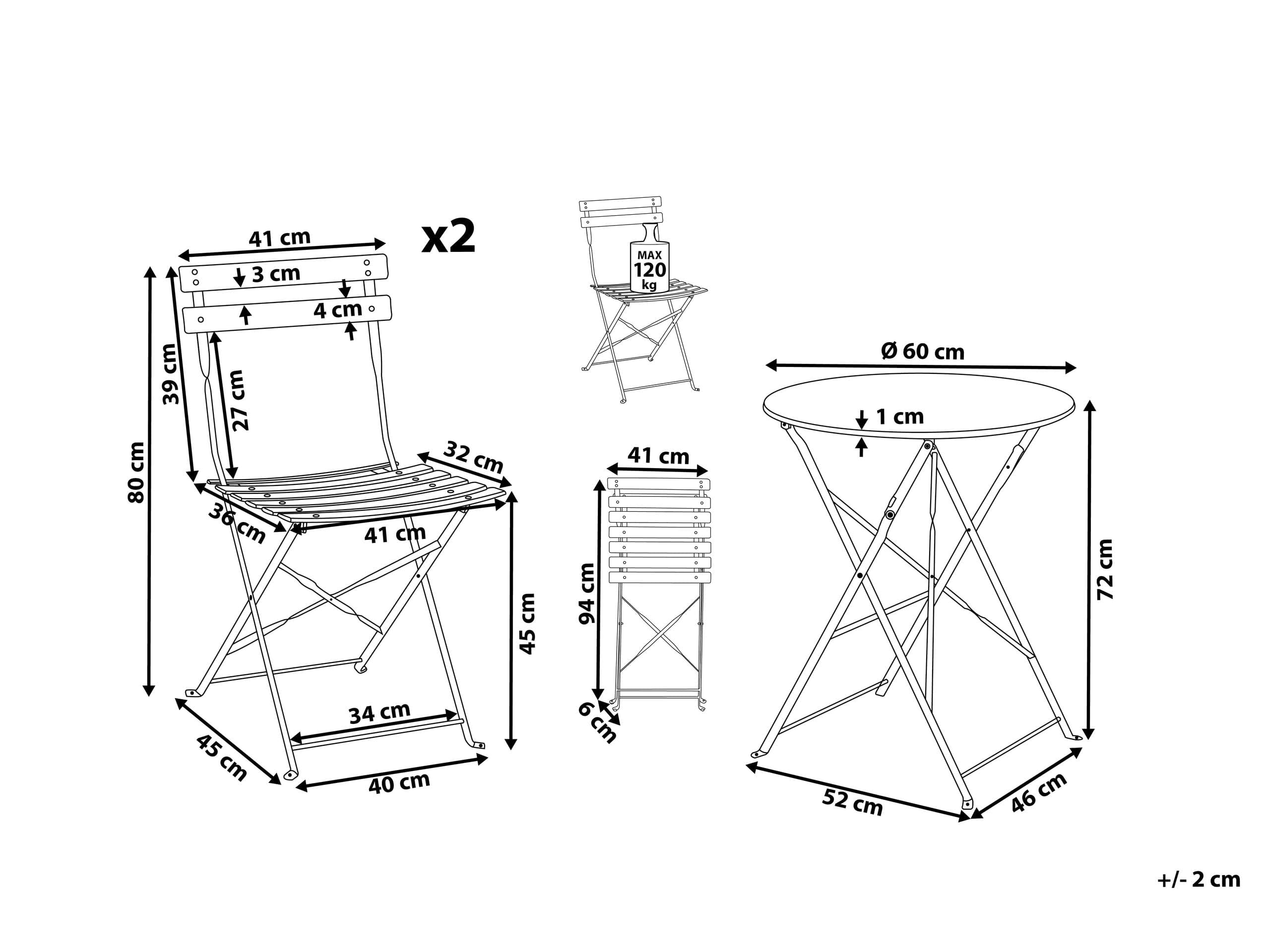 beliani-fiori-balkonset-violett-3-teilig-metall-klappbar image 3