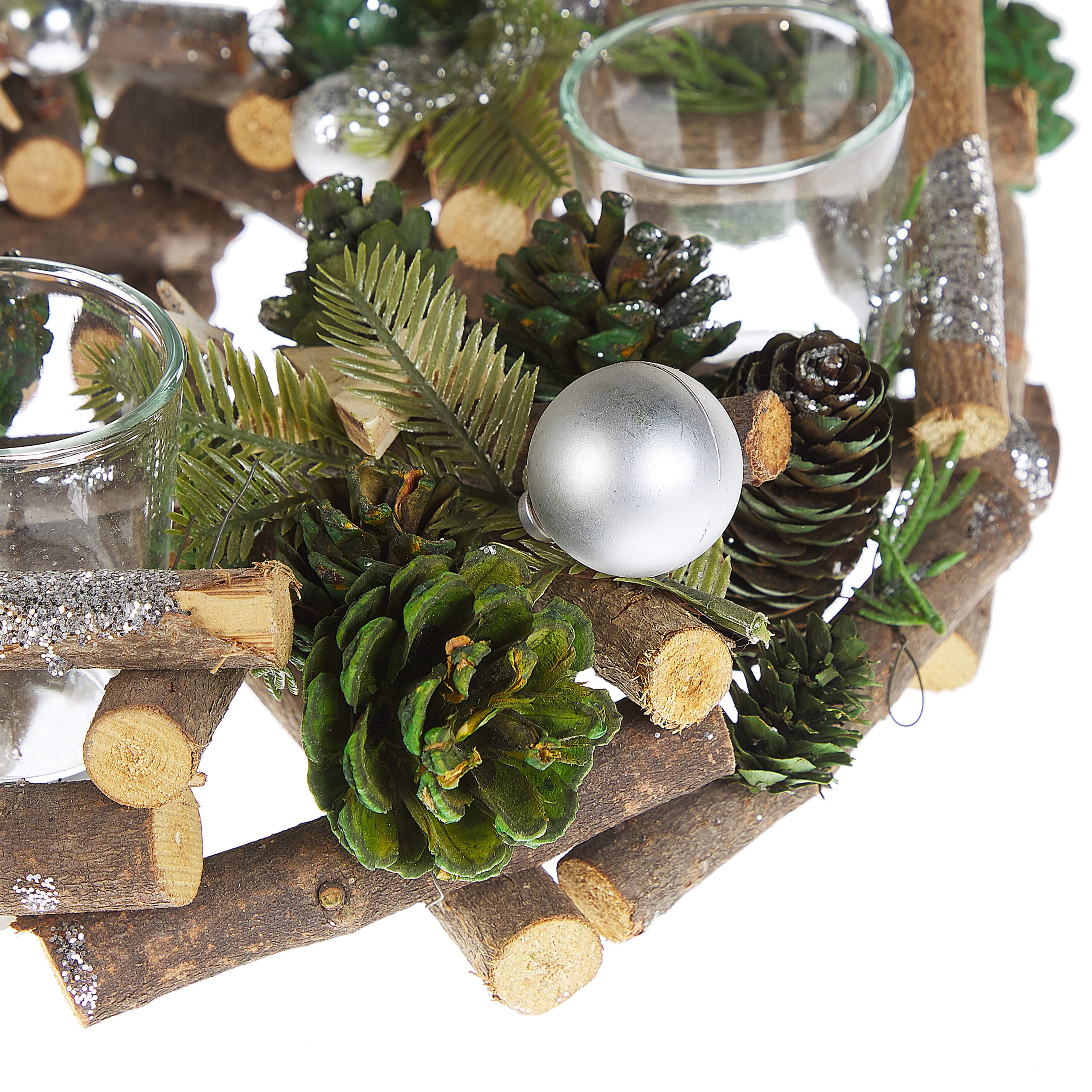 beliani-jatuni-adventskranz-holz-gr-n-30-cm-4-gl-ser image 5