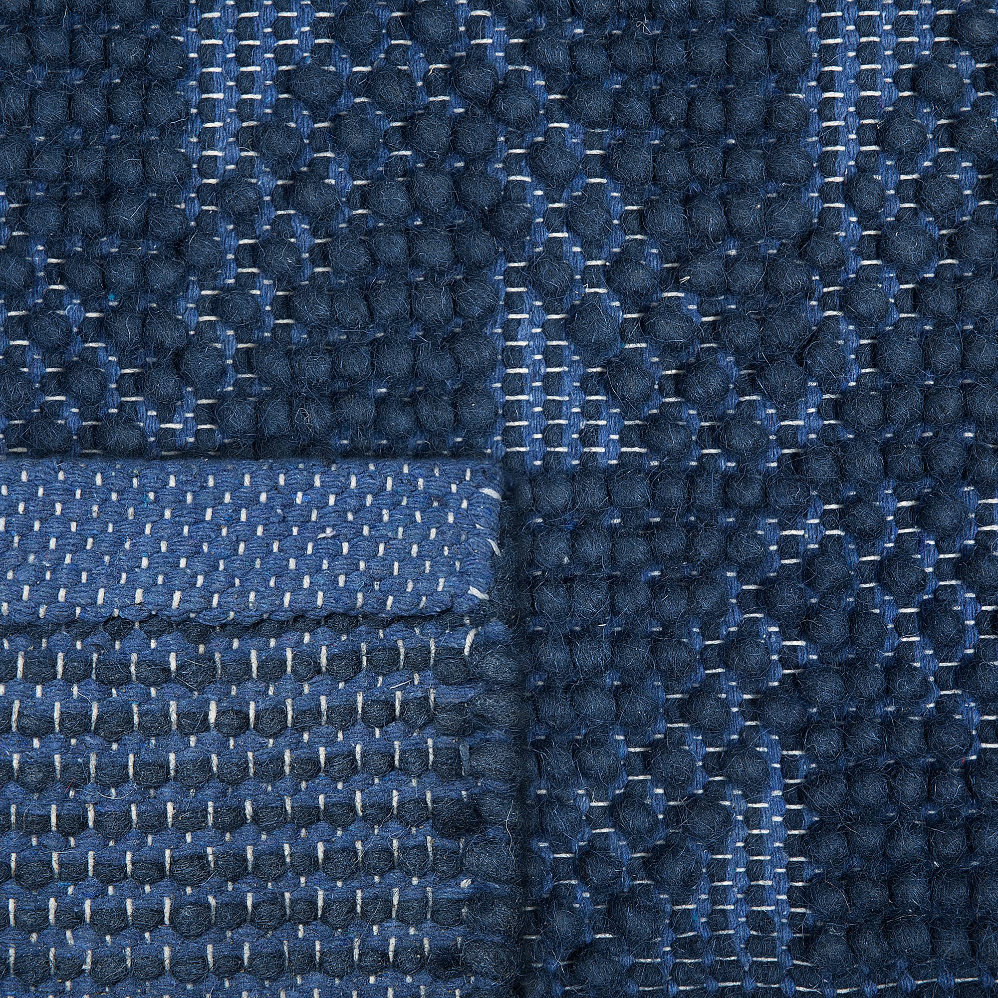 beliani-savran-teppich-80x150-cm-marineblau-wolle-kurzflor image 6
