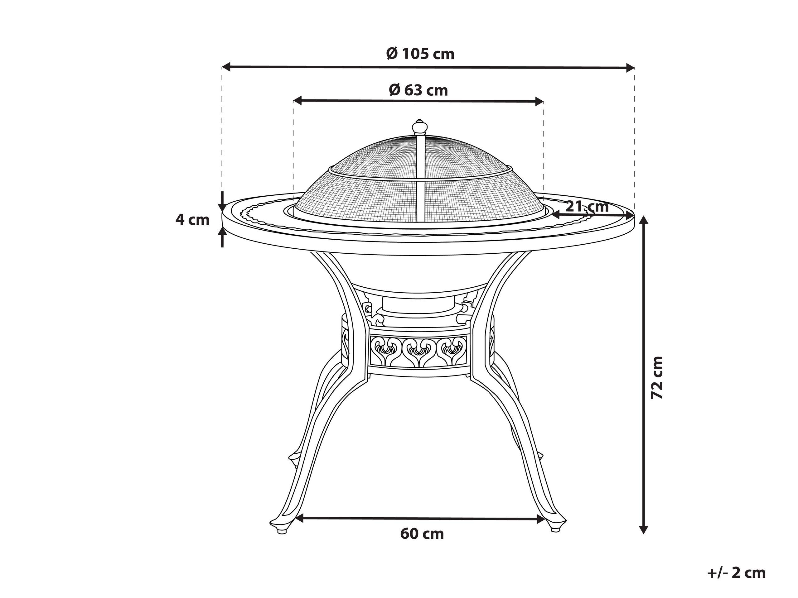 beliani-manfria-gartentisch-rund-dunkelbraun-grill image 3