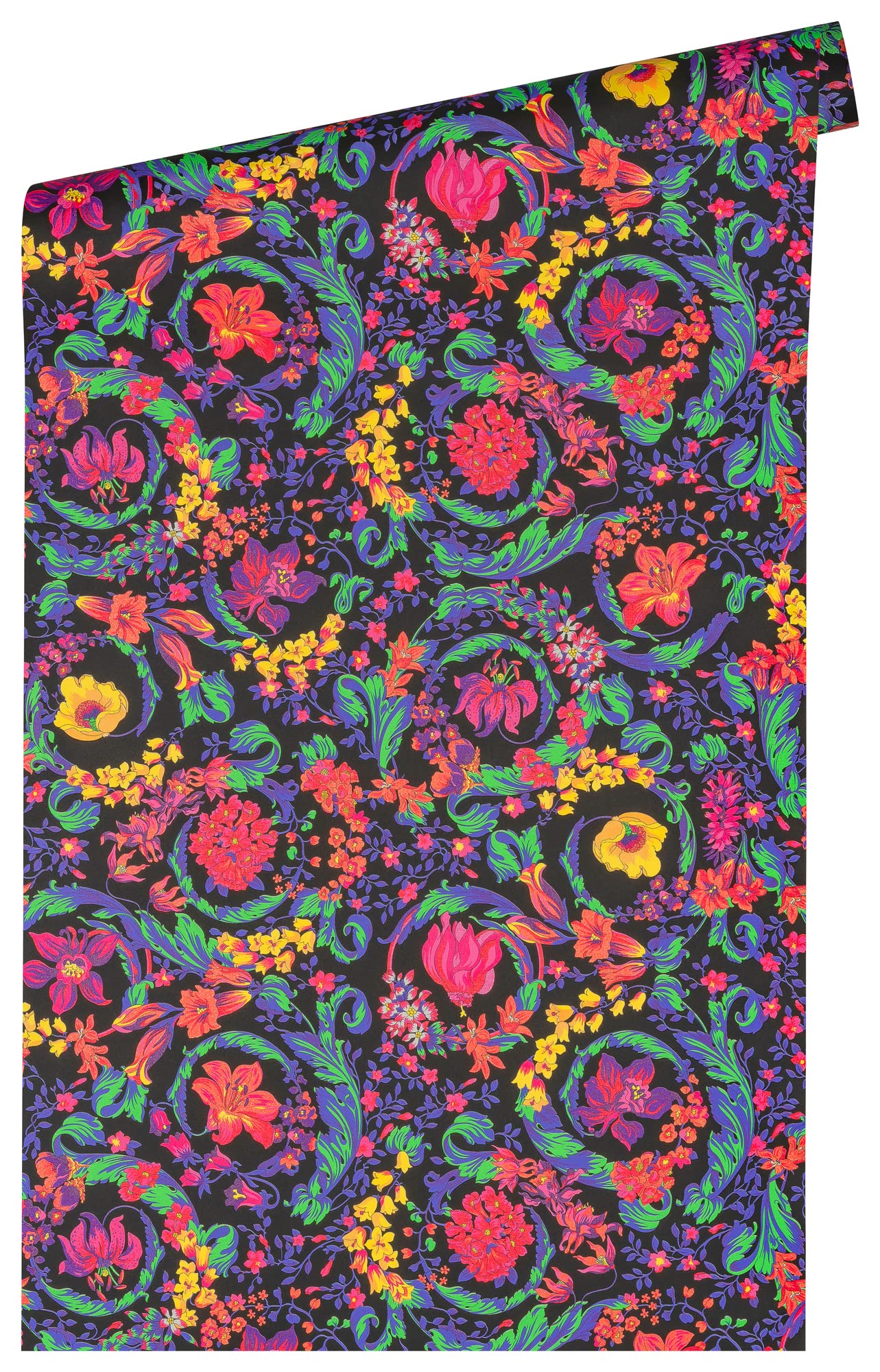 a-s-cr-ation-versace-387061-tapete-floral-bunt-pink-gr-n image 2