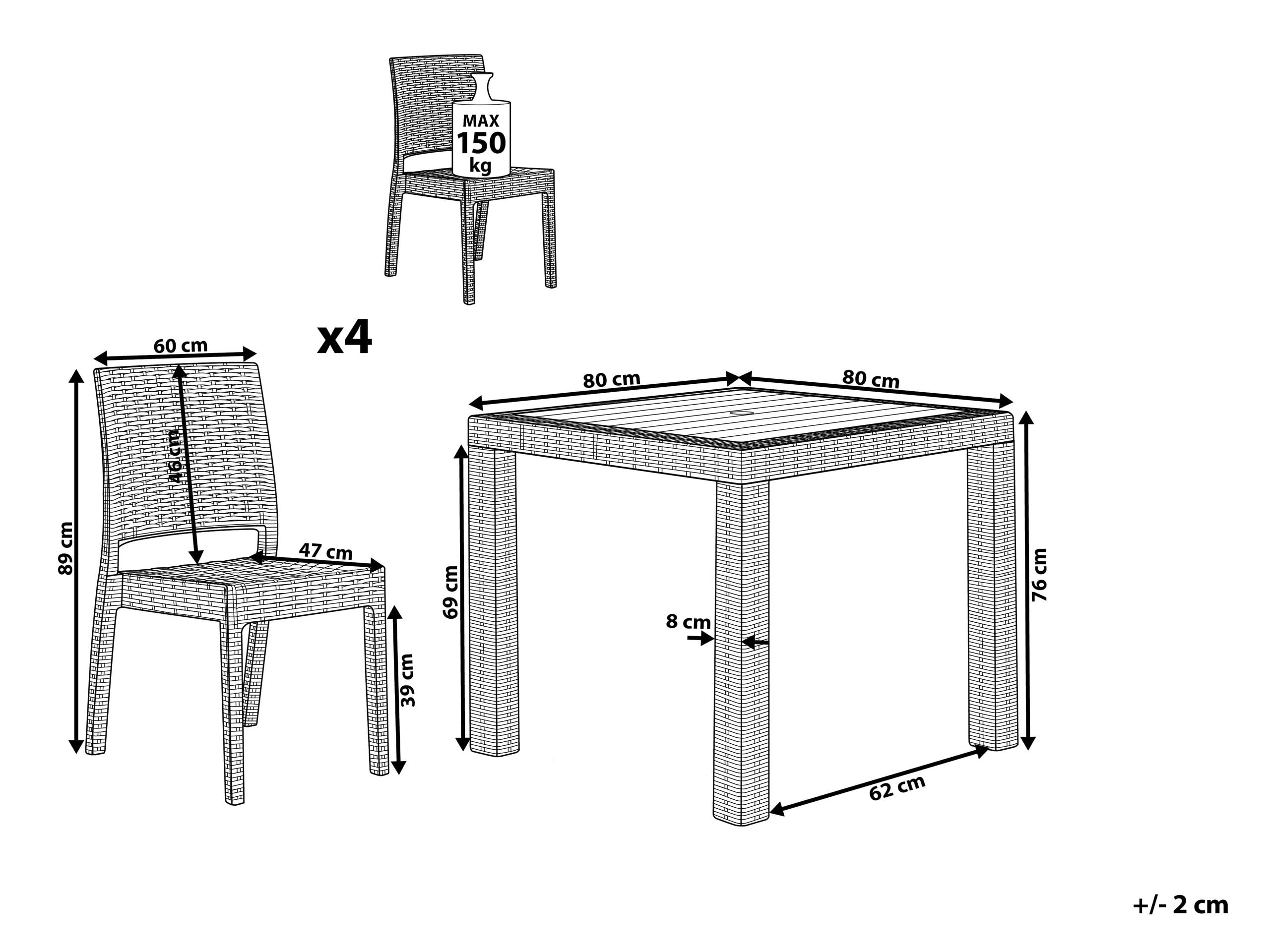 beliani-fossano-gartenm-bel-set-4-sitzer-wei-rattan image 3