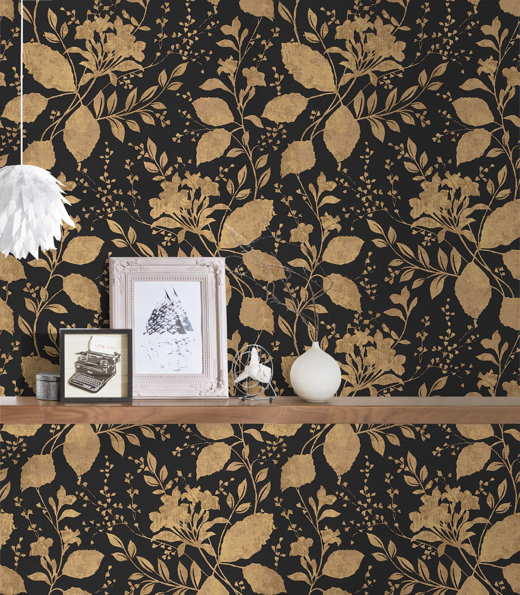 a-s-cr-ation-memory-3-329863-vliestapete-schwarz-floral image 3
