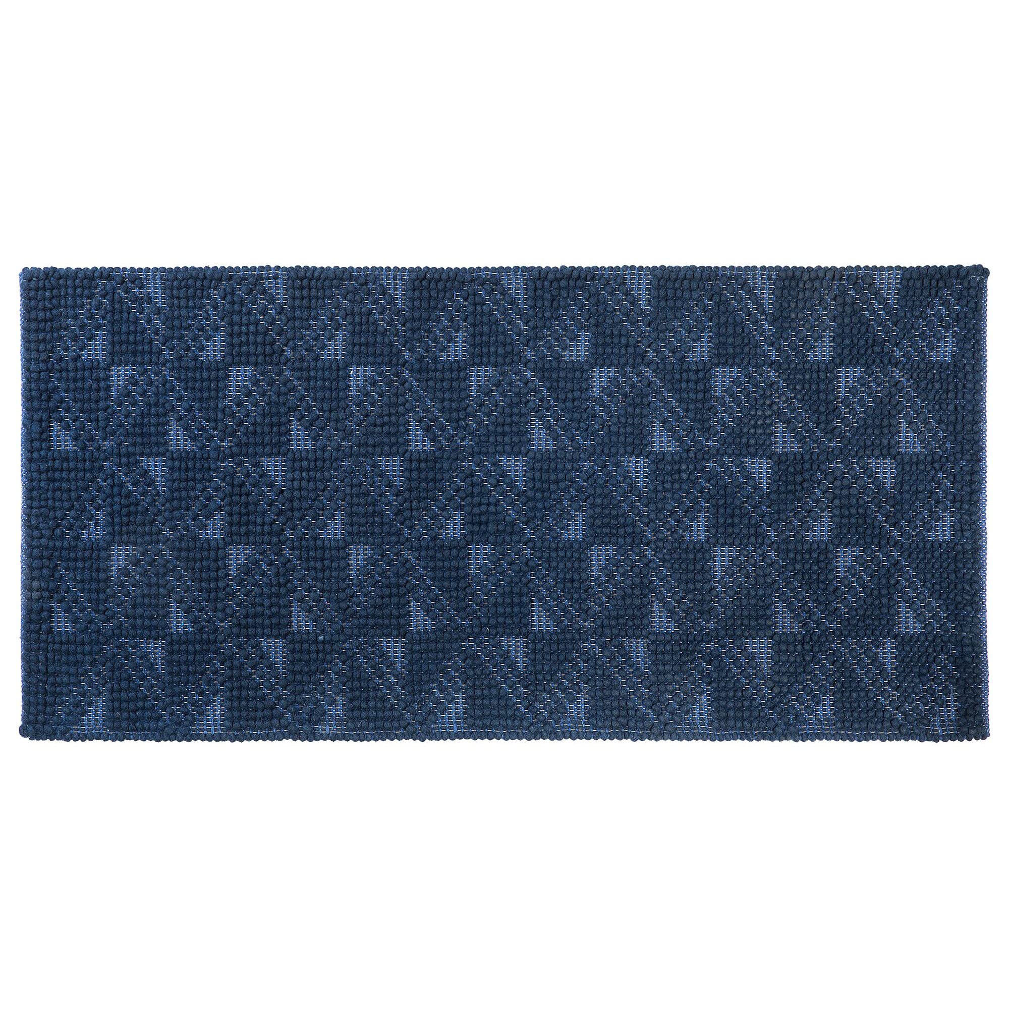 beliani-savran-teppich-80x150-cm-marineblau-wolle-kurzflor image 4