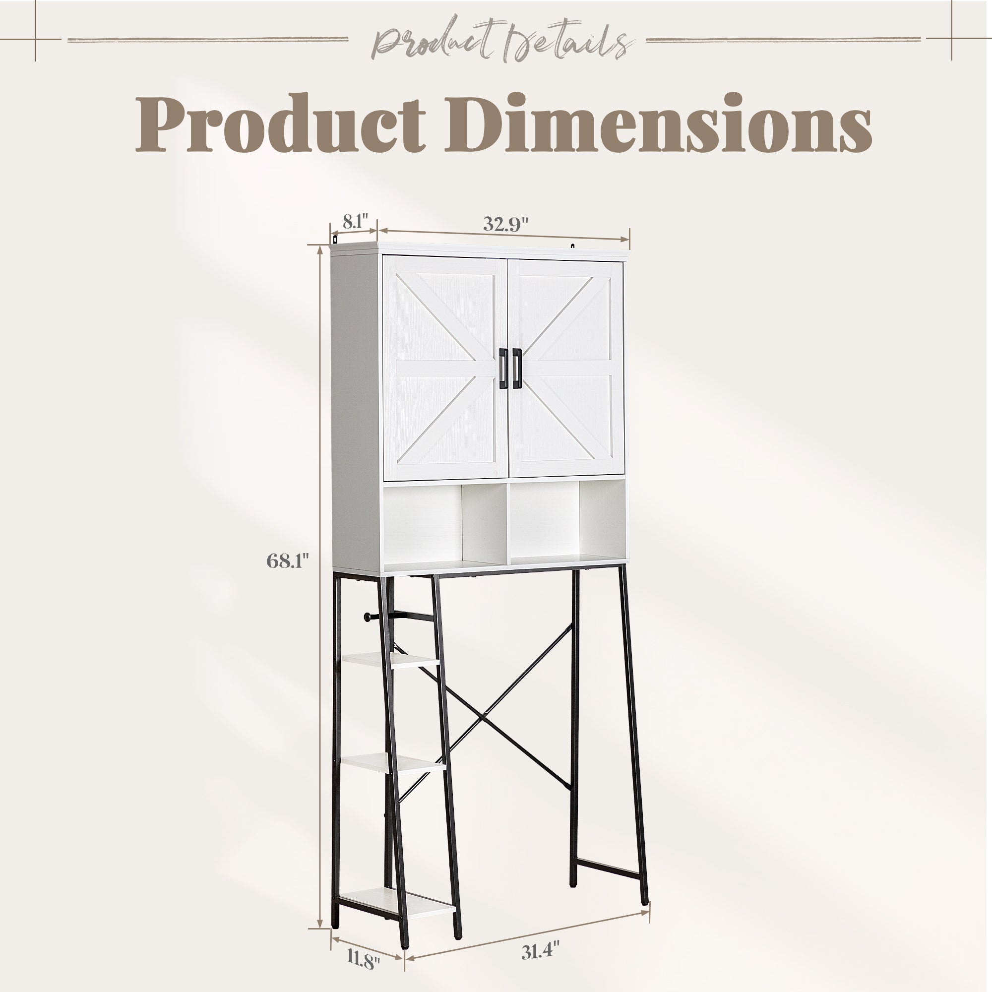 homall-ber-wc-schrank-badregal-wei-freistehend image 7