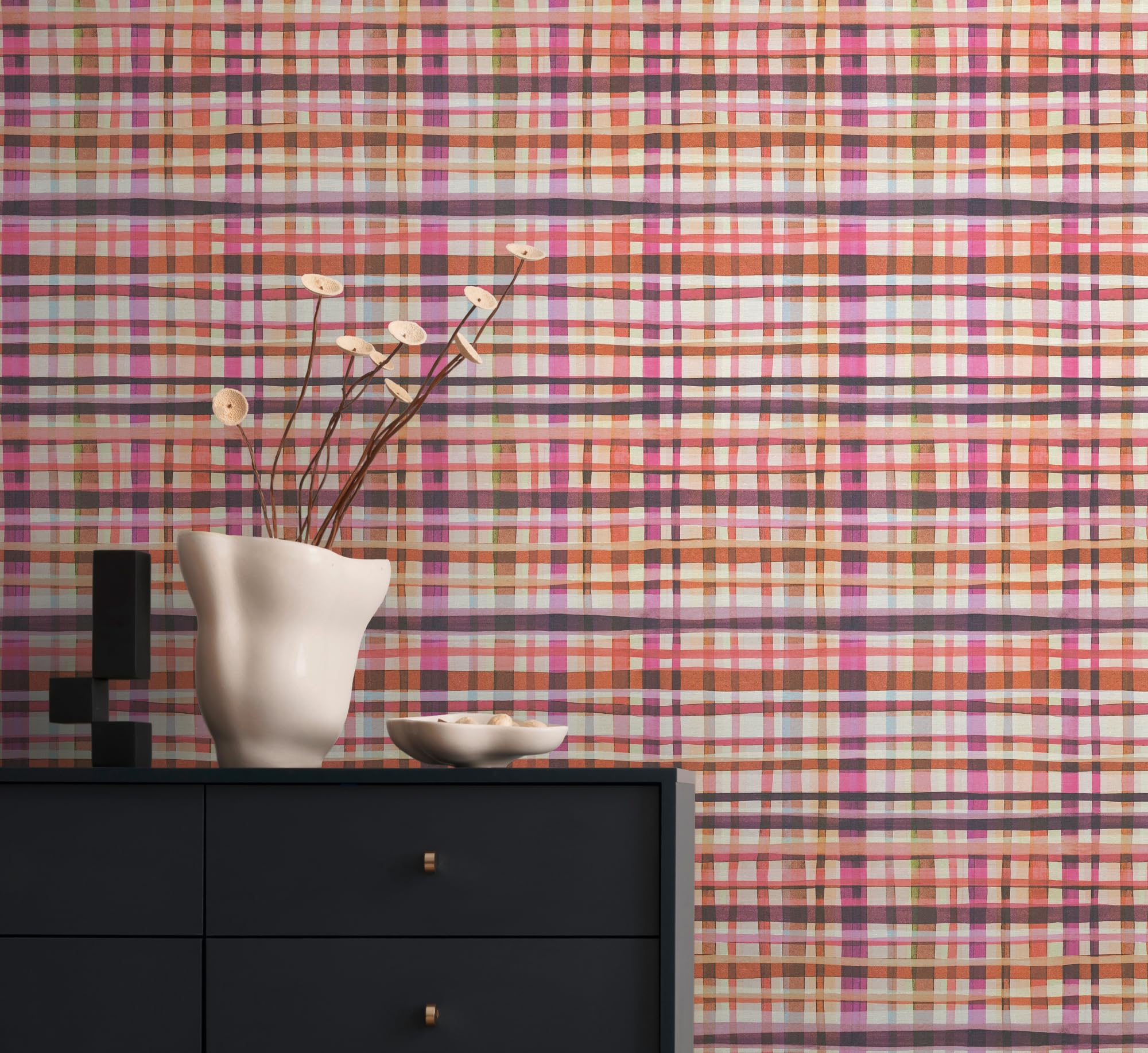 a-s-cr-ation-livingwalls-vliestapete-karo-beige-rosa-782241 image 5