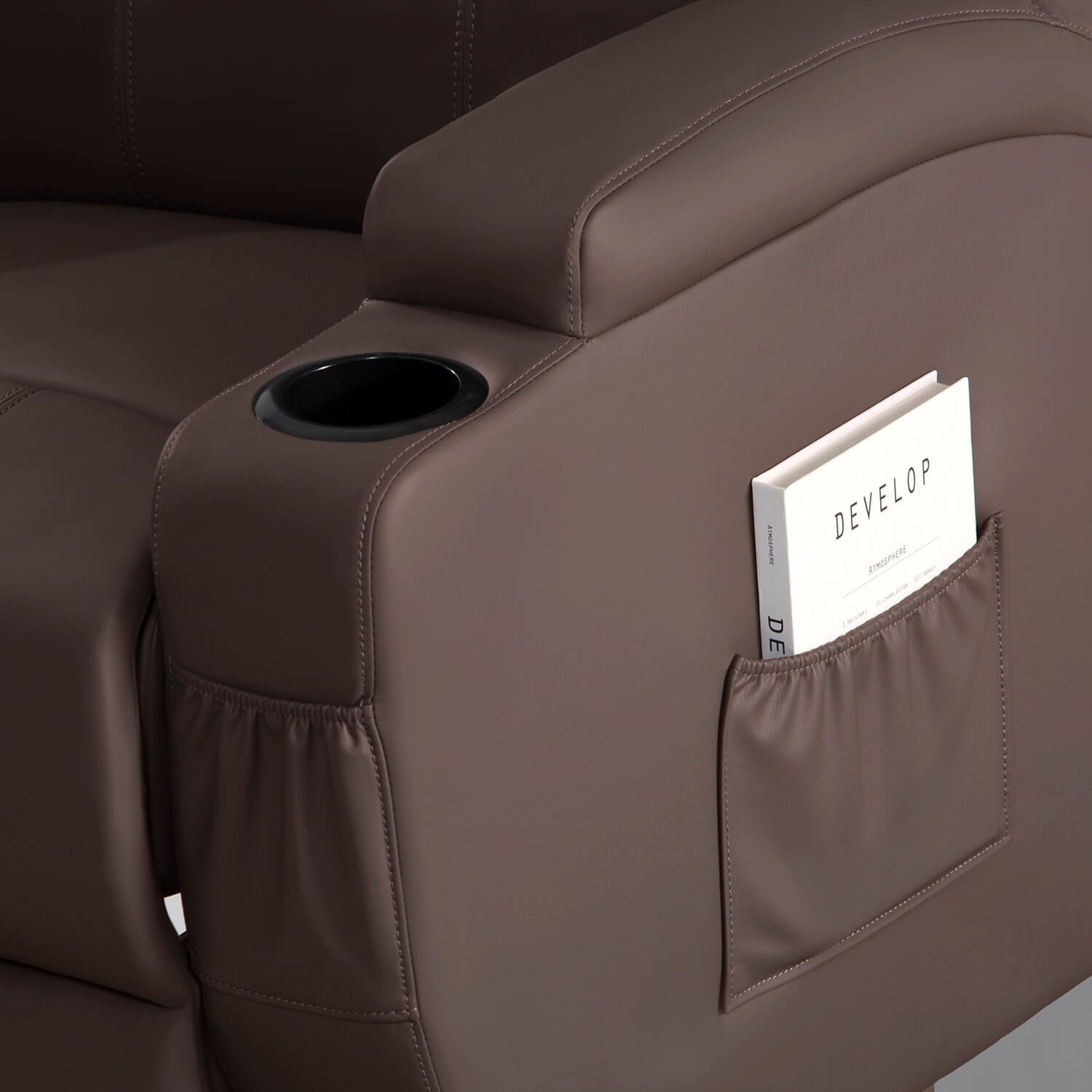 homall-recliner-chair-aufstehsessel-braun-kunstleder-massage image 7