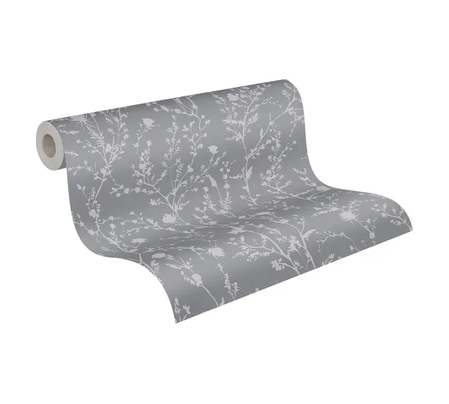 a-s-cr-ation-tapeten-395463-floral-vliestapete-grau-silber-10-05m image 1
