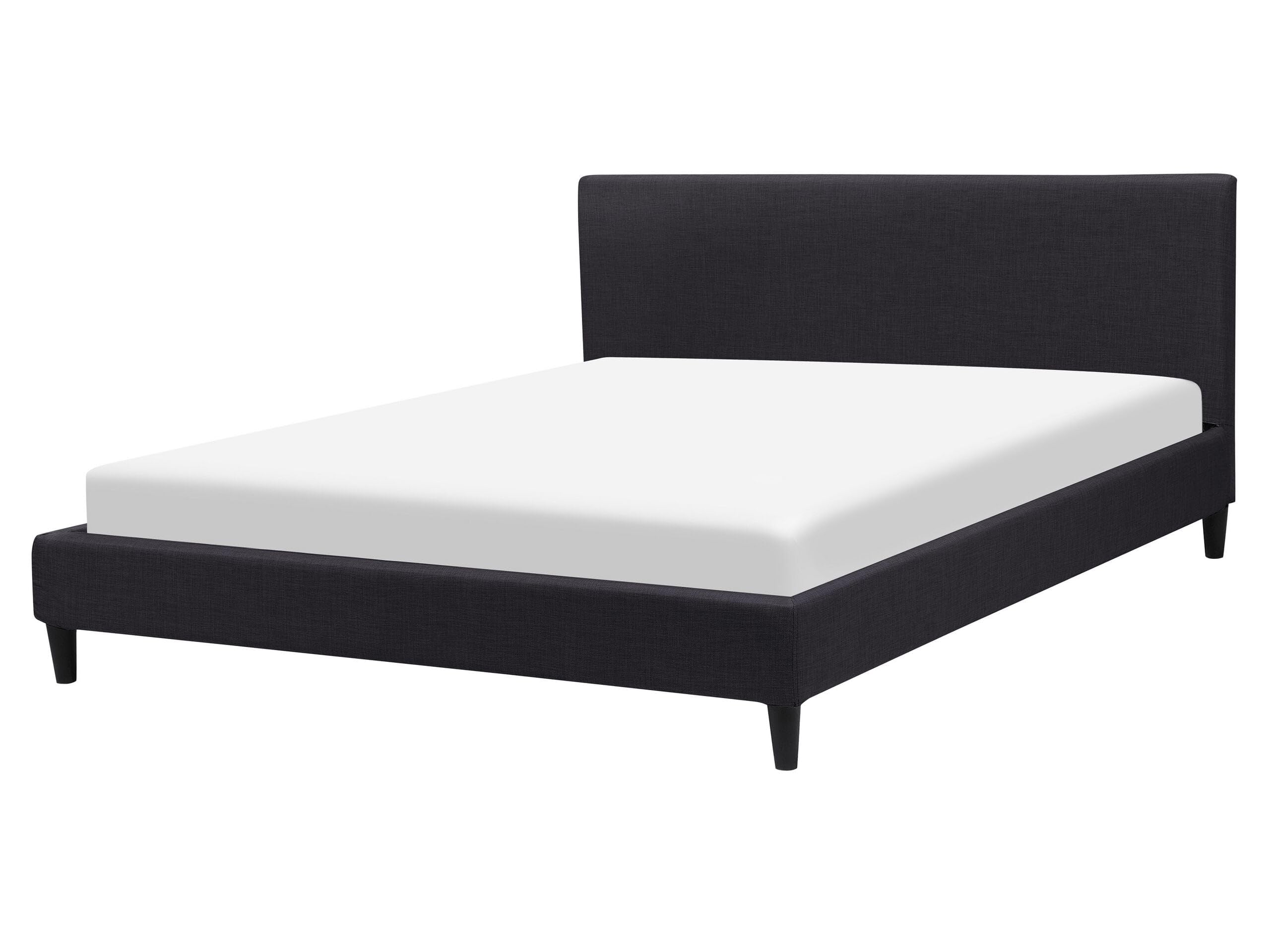 beliani-fitou-polsterbett-160x200-schwarz-abnehmbarer-bezug image 1