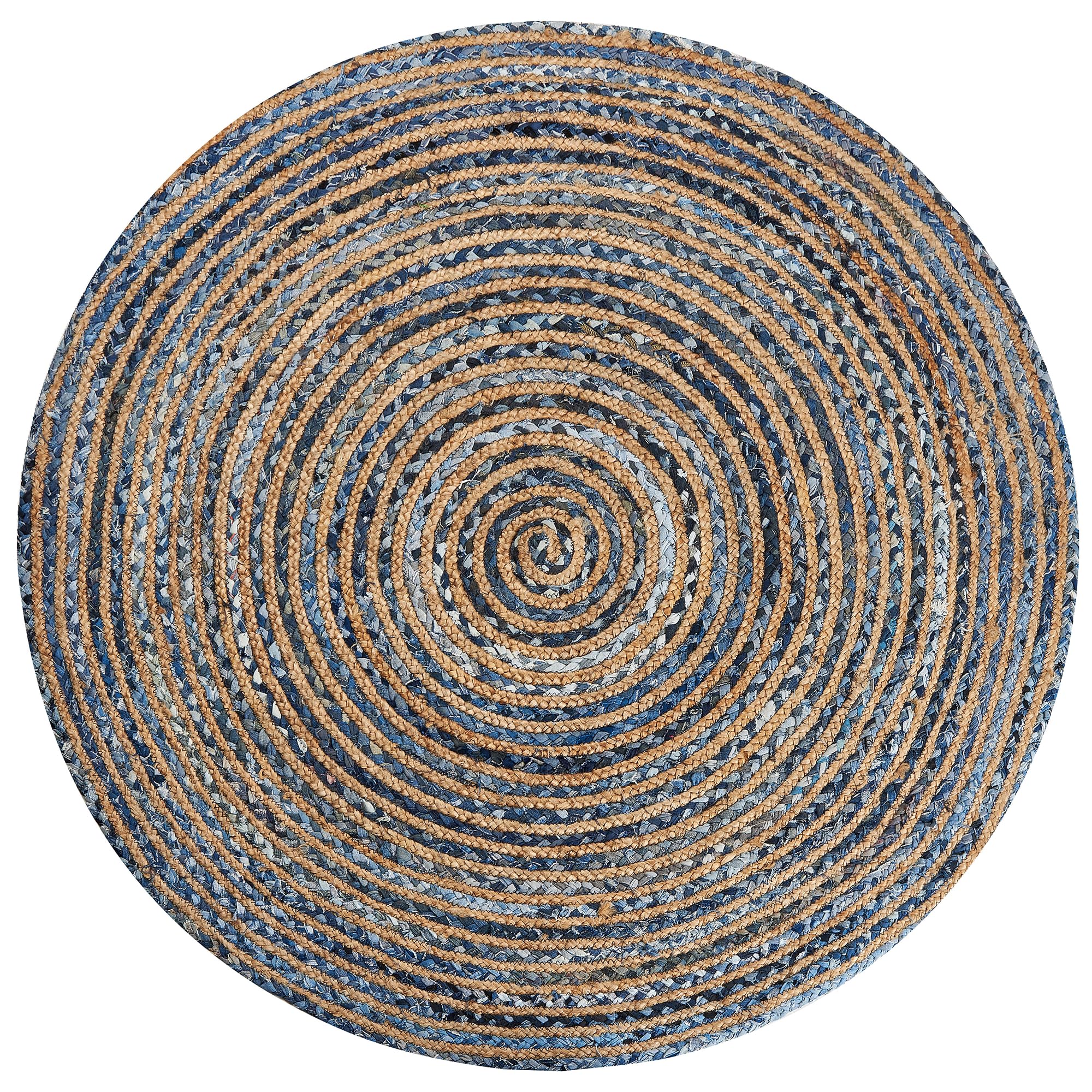beliani-laventler-teppich-rund-140-blau-beige-baumwolle-jute-boho image 4