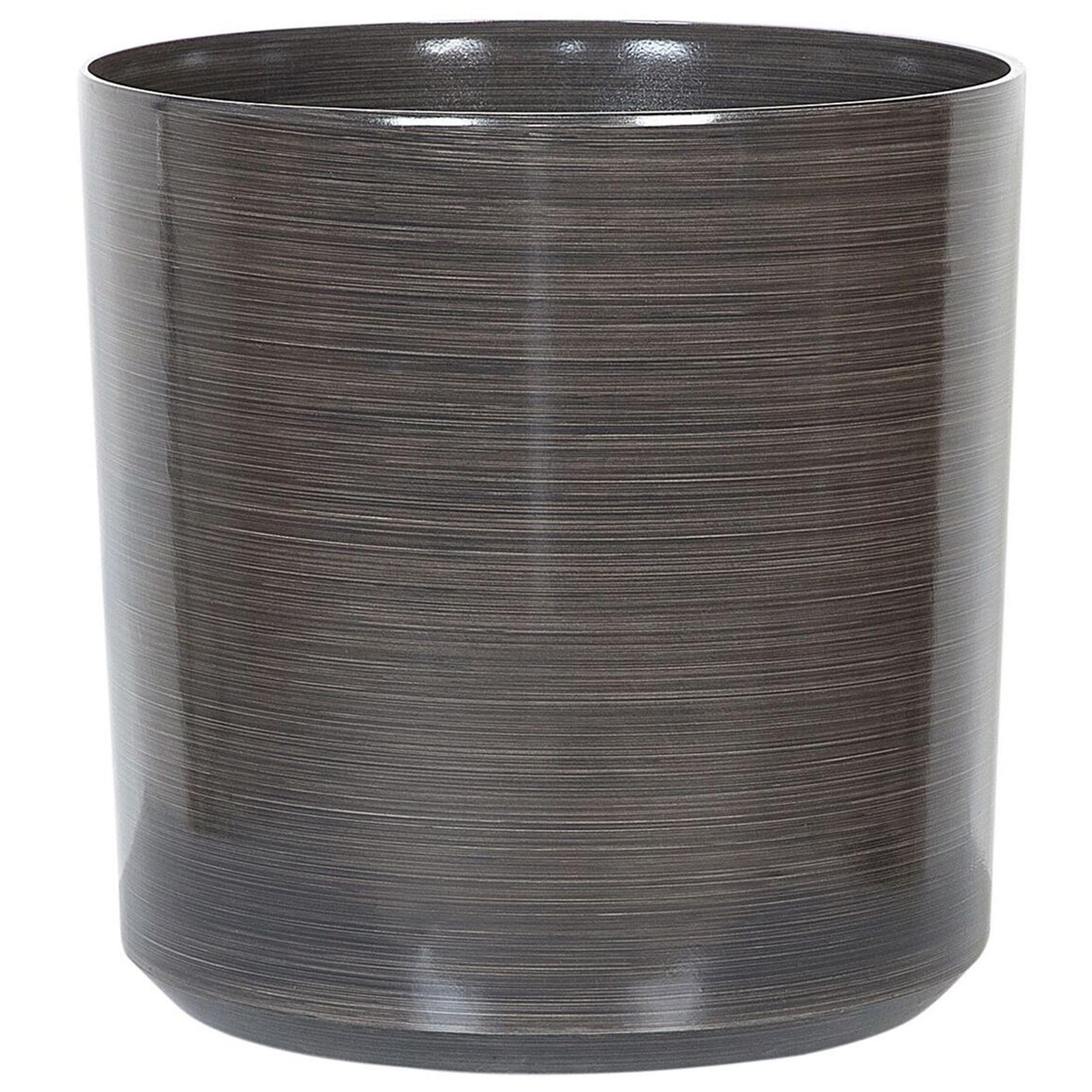 beliani-vagia-blumentopf-35x35x35-cm-grau-rund-28l image 1