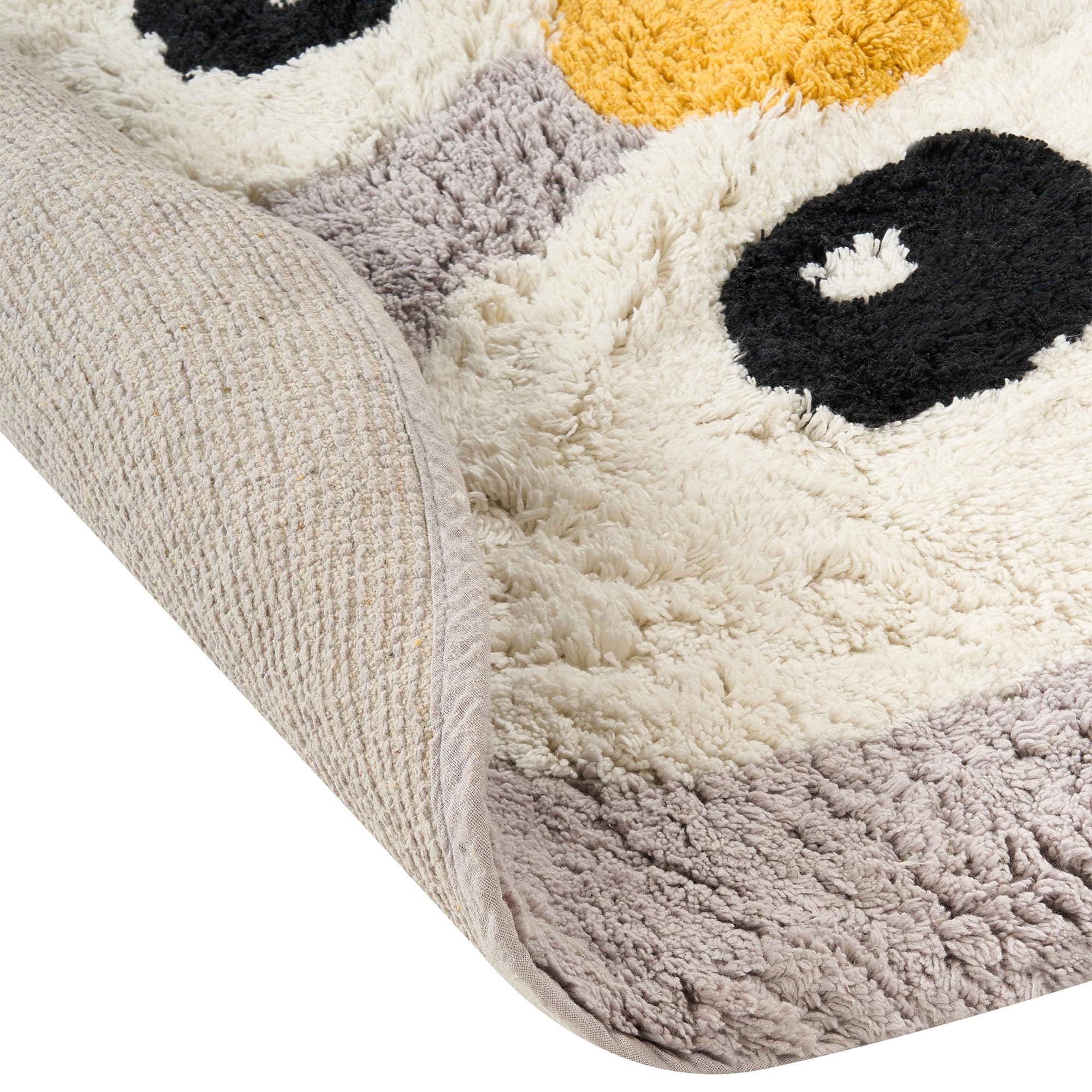 beliani-waddles-teppich-pinguin-grau-100x120-baumwolle image 5