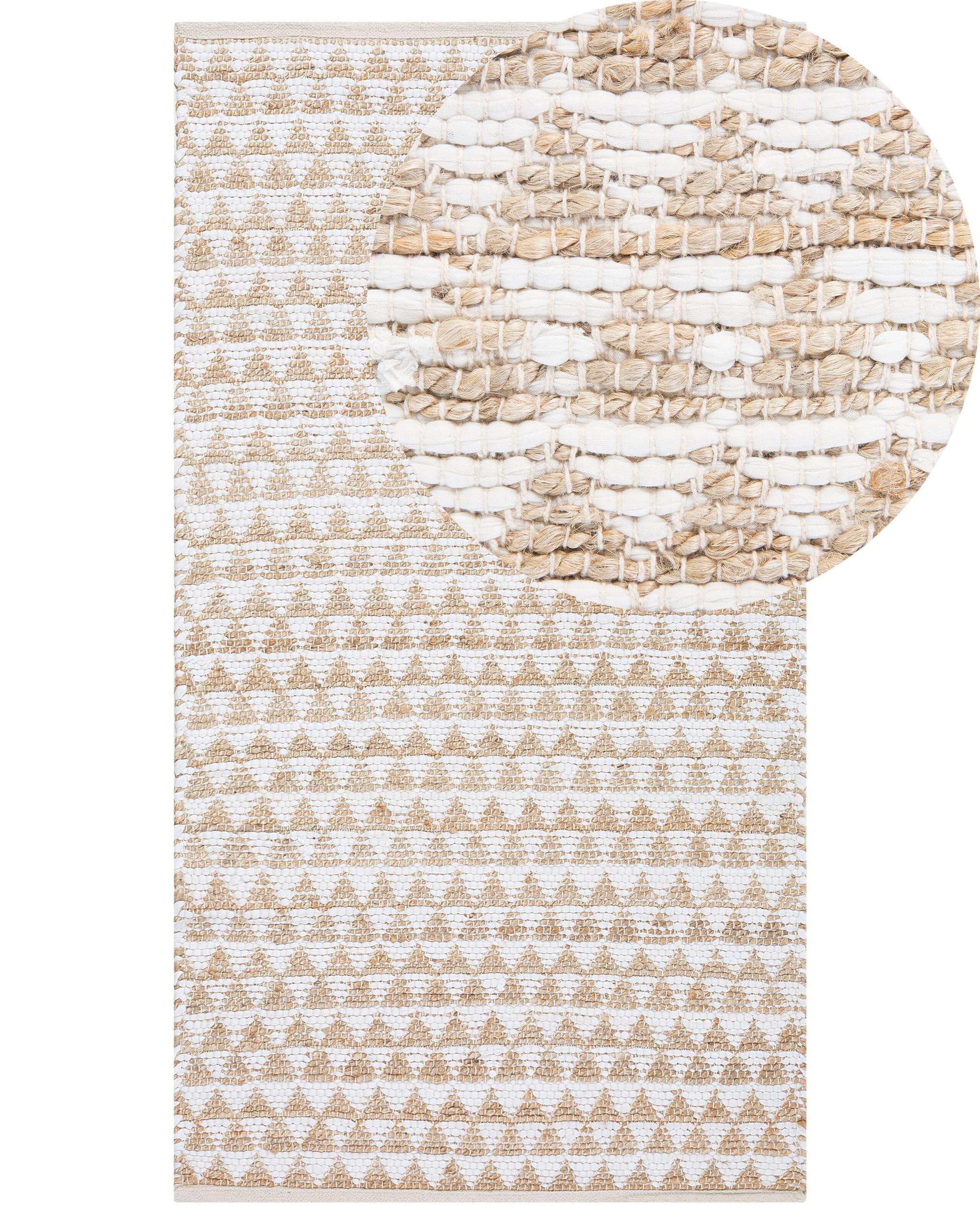 beliani-tunceli-teppich-beige-dreieckmuster-80x150-cm image 1