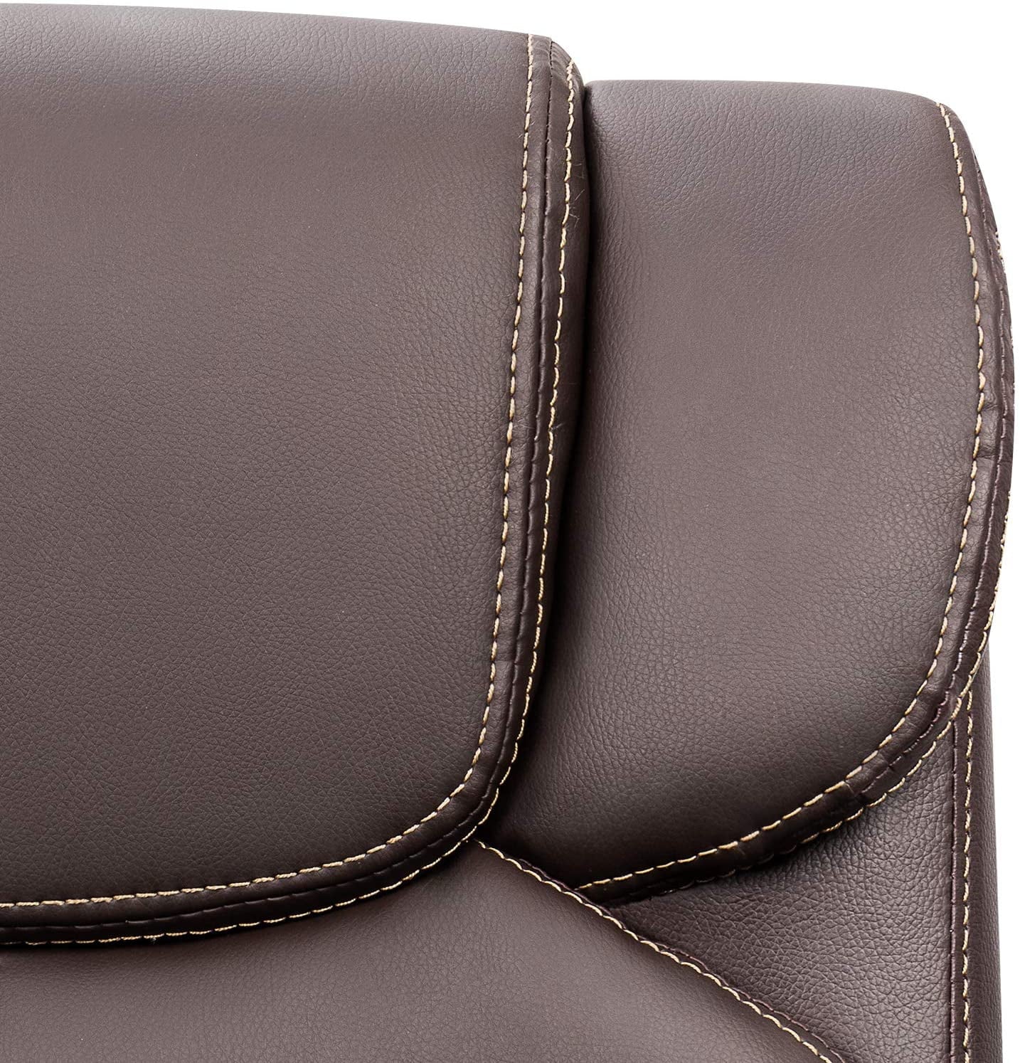 homall-office-leather-chair-b-rostuhl-schwarz-2 image 3