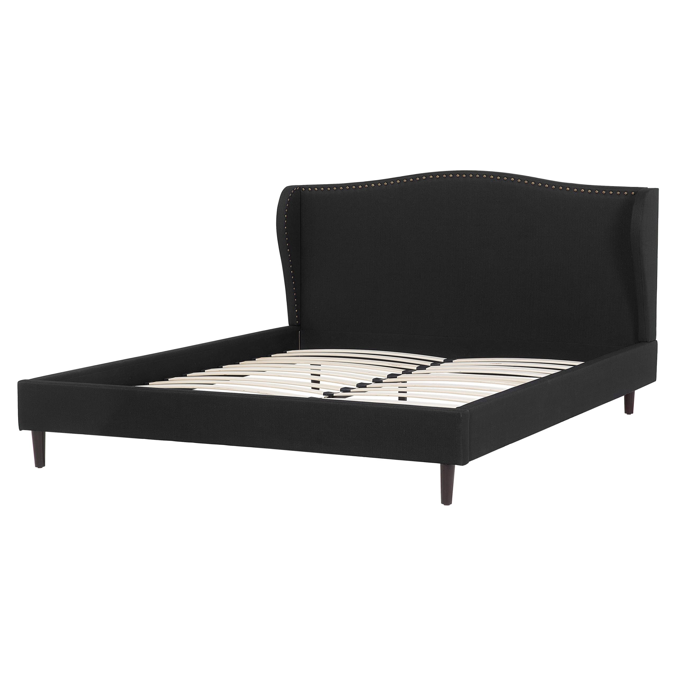 beliani-doppelbett-schwarz-160x200-lattenrost-nieten image 5