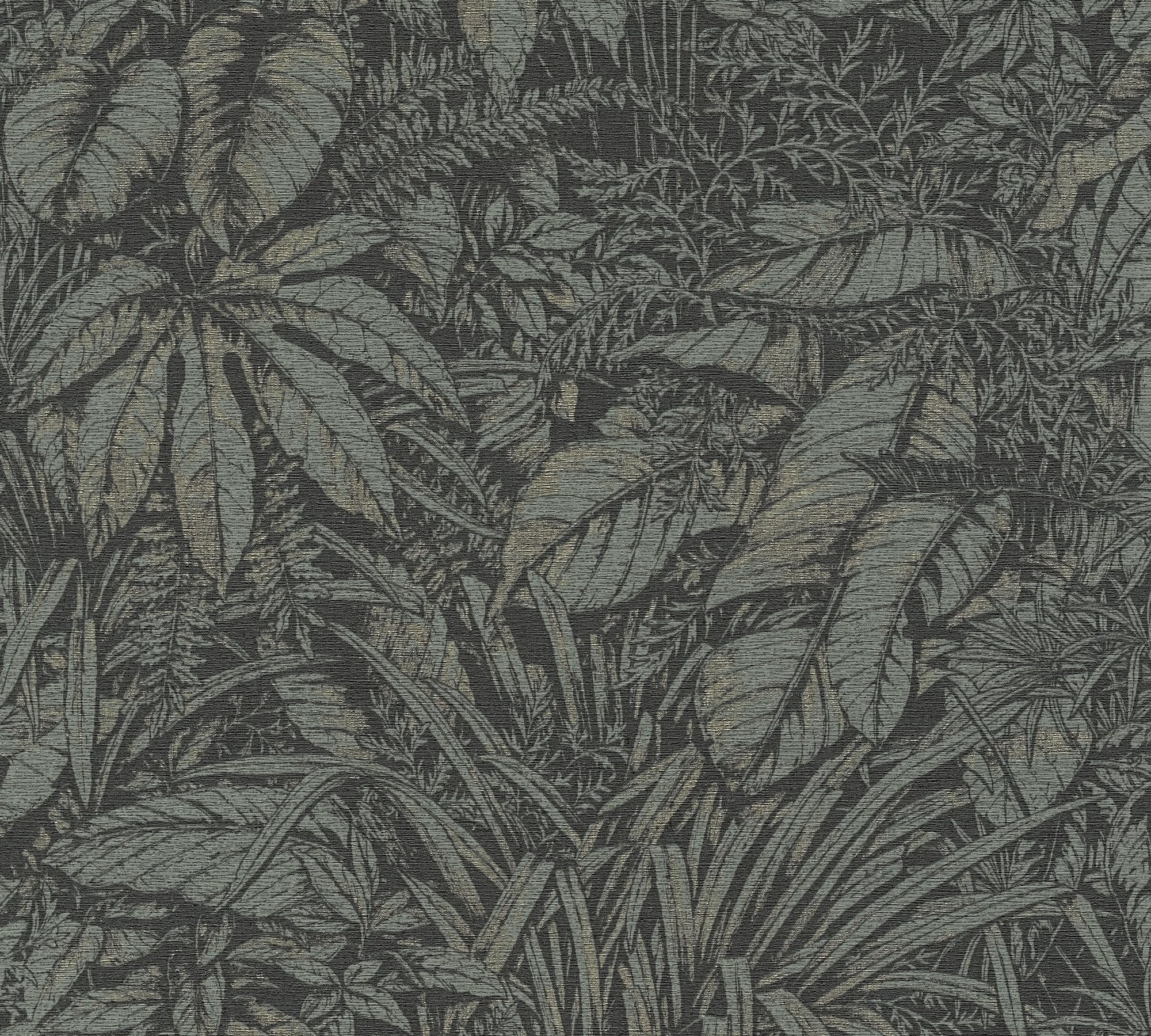 a-s-cr-ation-livingwalls-palmenblatt-vliestapete-gr-n-10-05m image 1