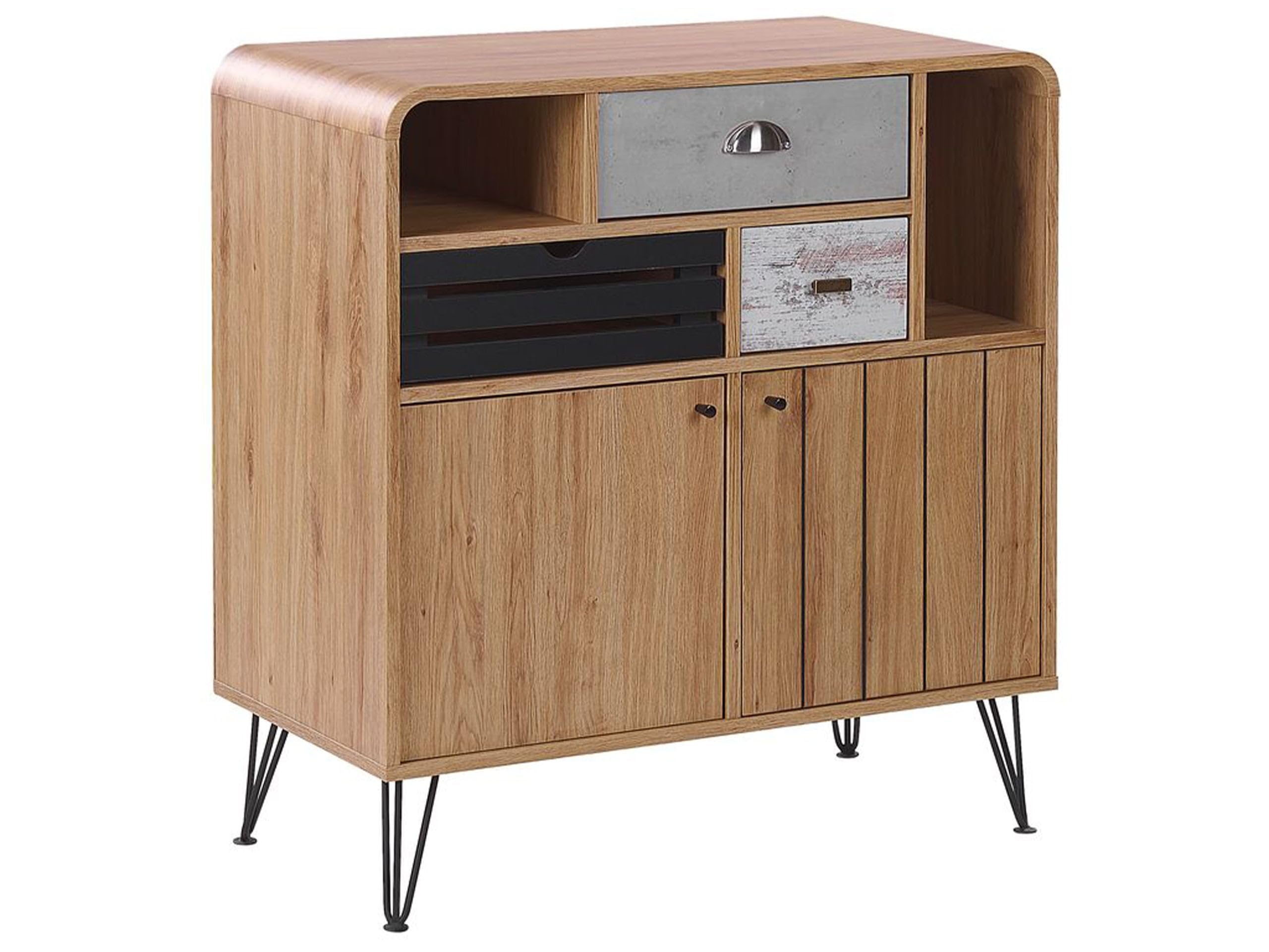 beliani-kyle-sideboard-retro-holz-hell-80-cm image 1