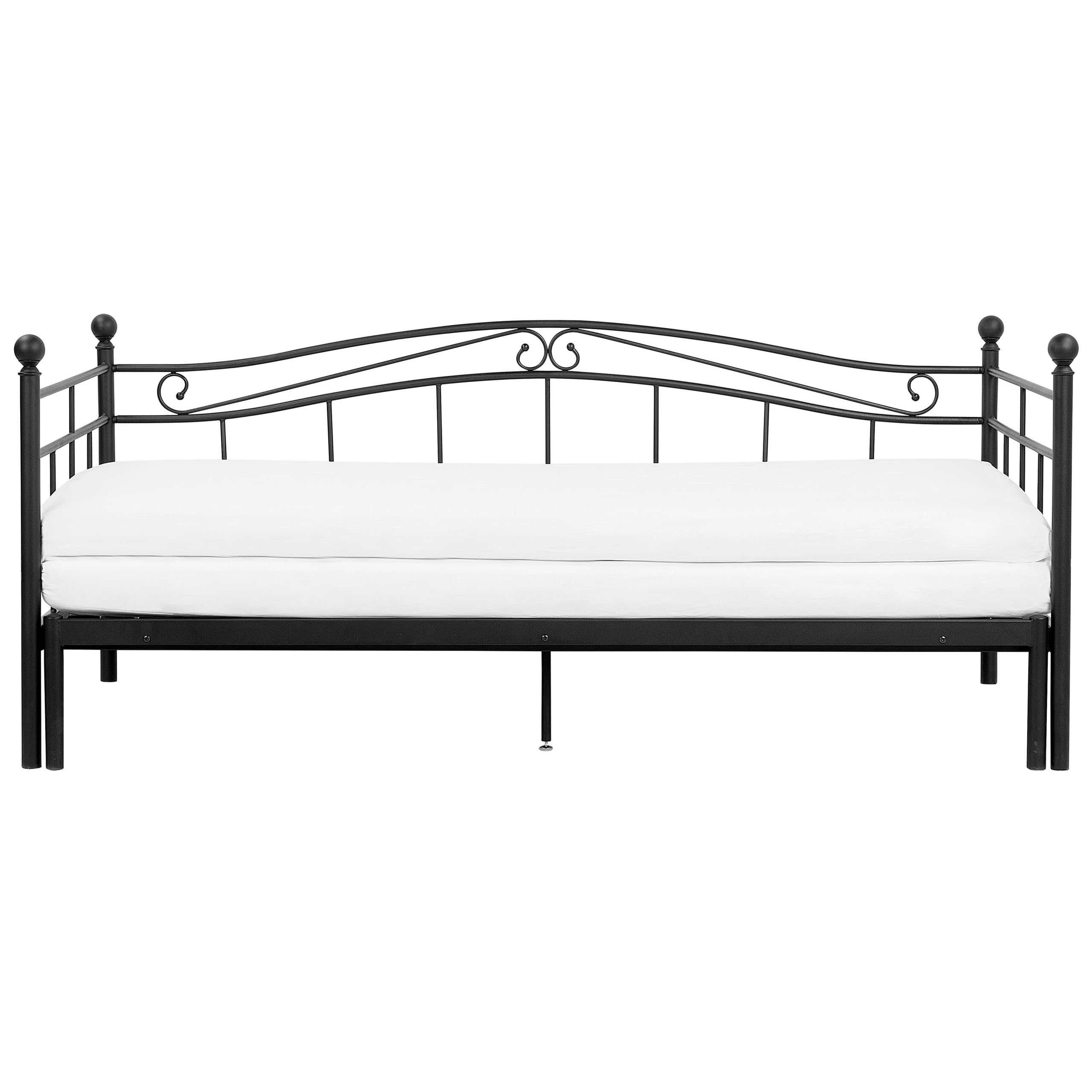 beliani-tulle-tagesbett-metall-schwarz-90x200-ausziehbar image 4