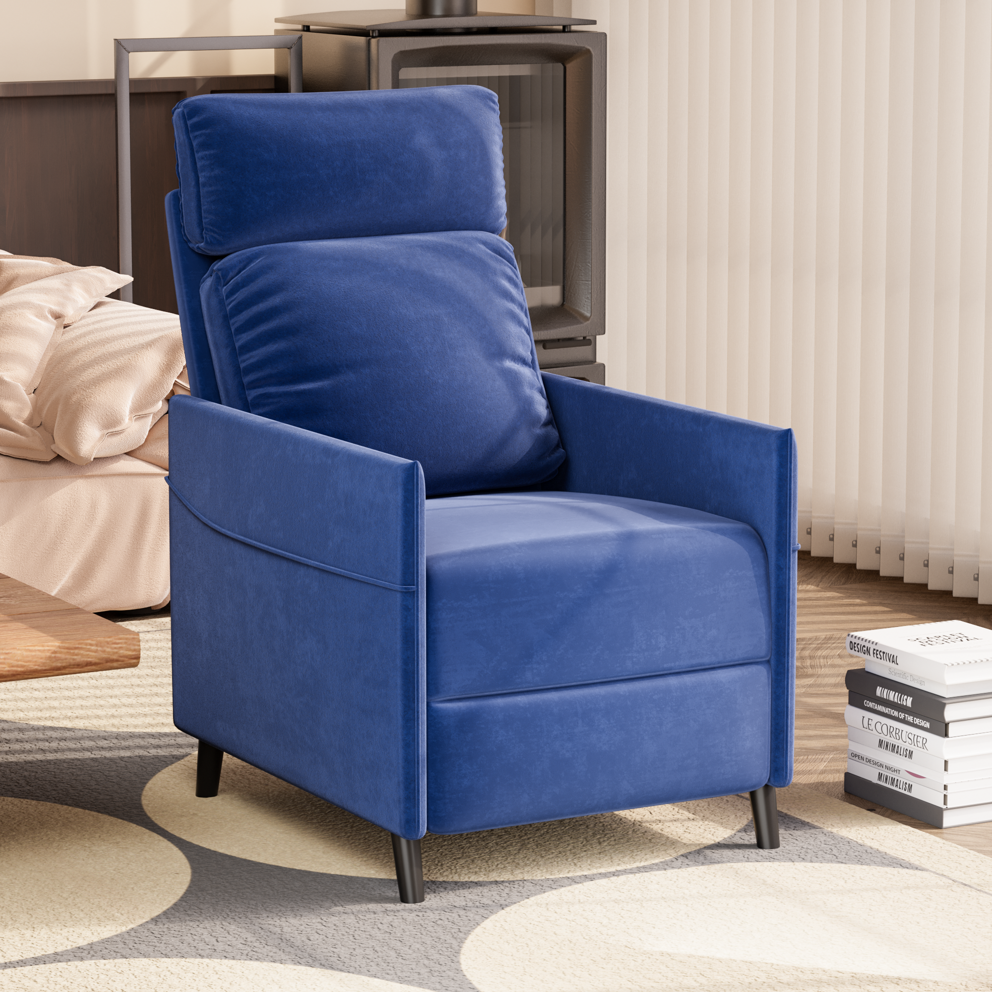 homall-recliner-chair-massage-relaxsessel-fernsehsessel-grau image 5