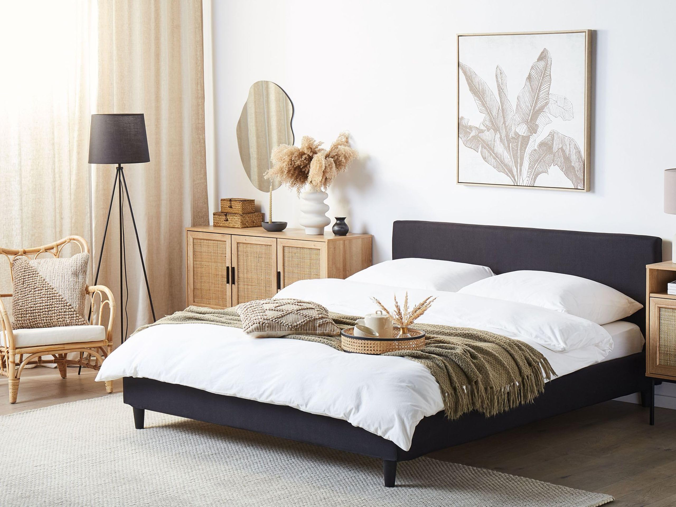beliani-fitou-doppelbett-160x200-schwarz-led image 2
