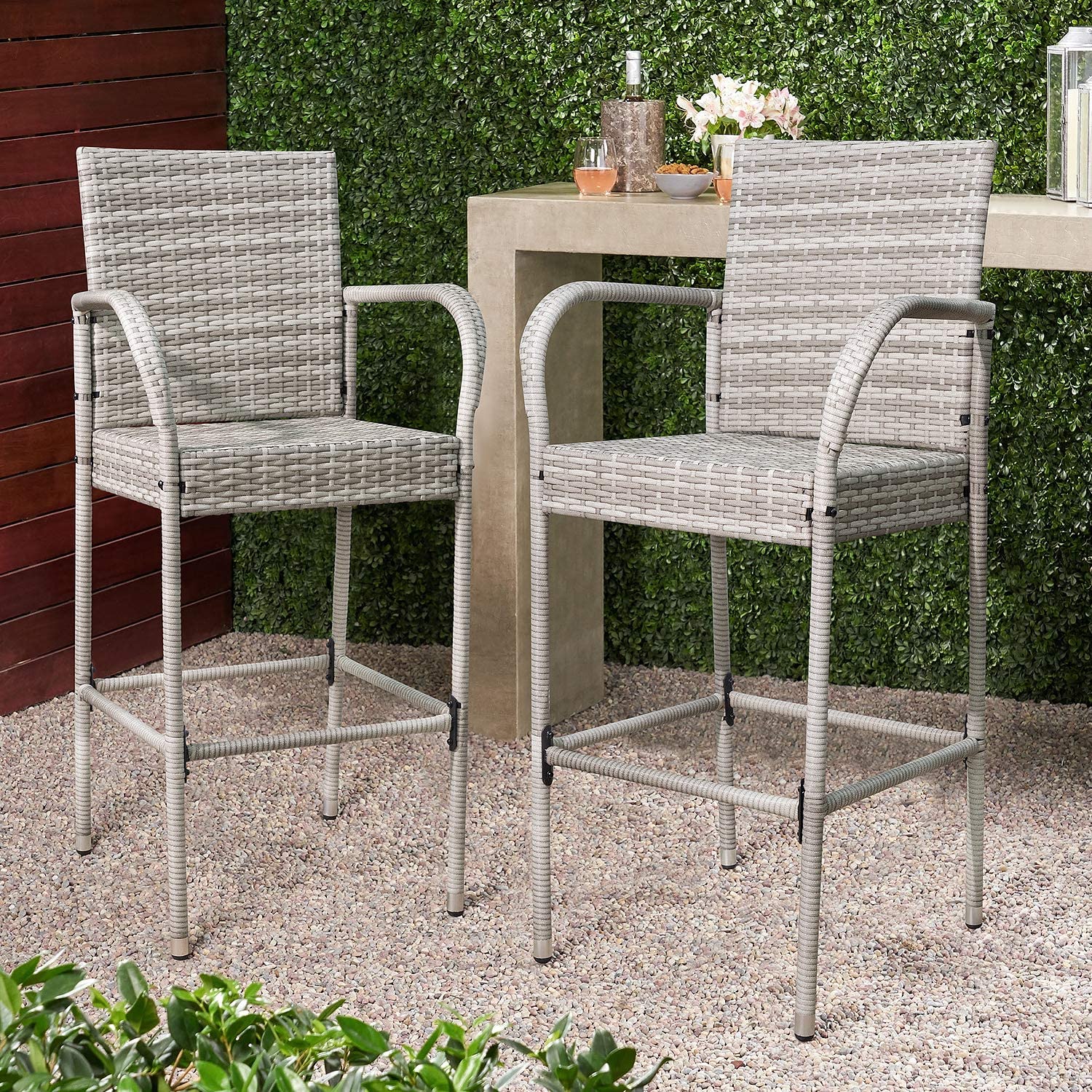 homall-bar-stool-rattan-barhocker-braun-2er-set-fu-st-tze image 8