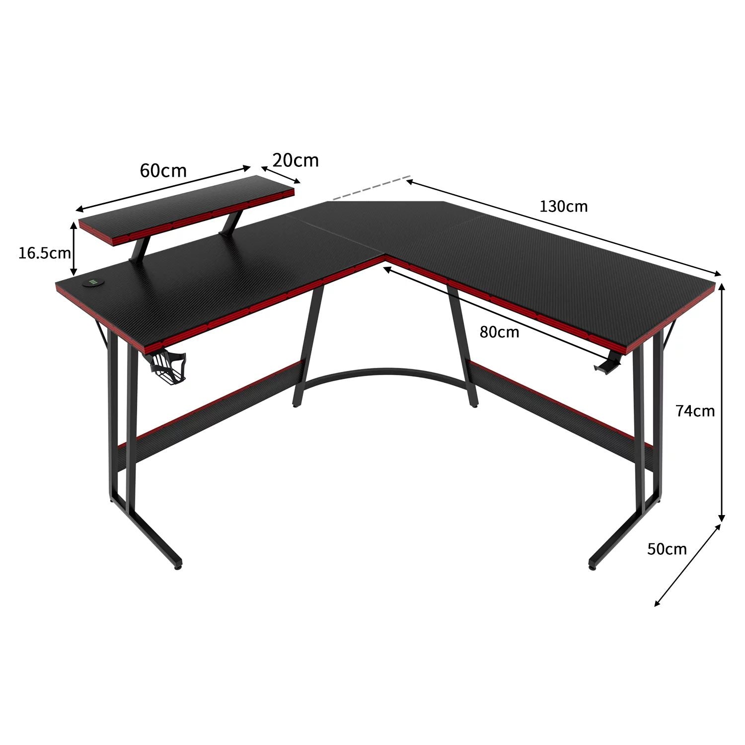 homall-gaming-desk-l-form-eck-schreibtisch-schwarz-51-zoll image 3