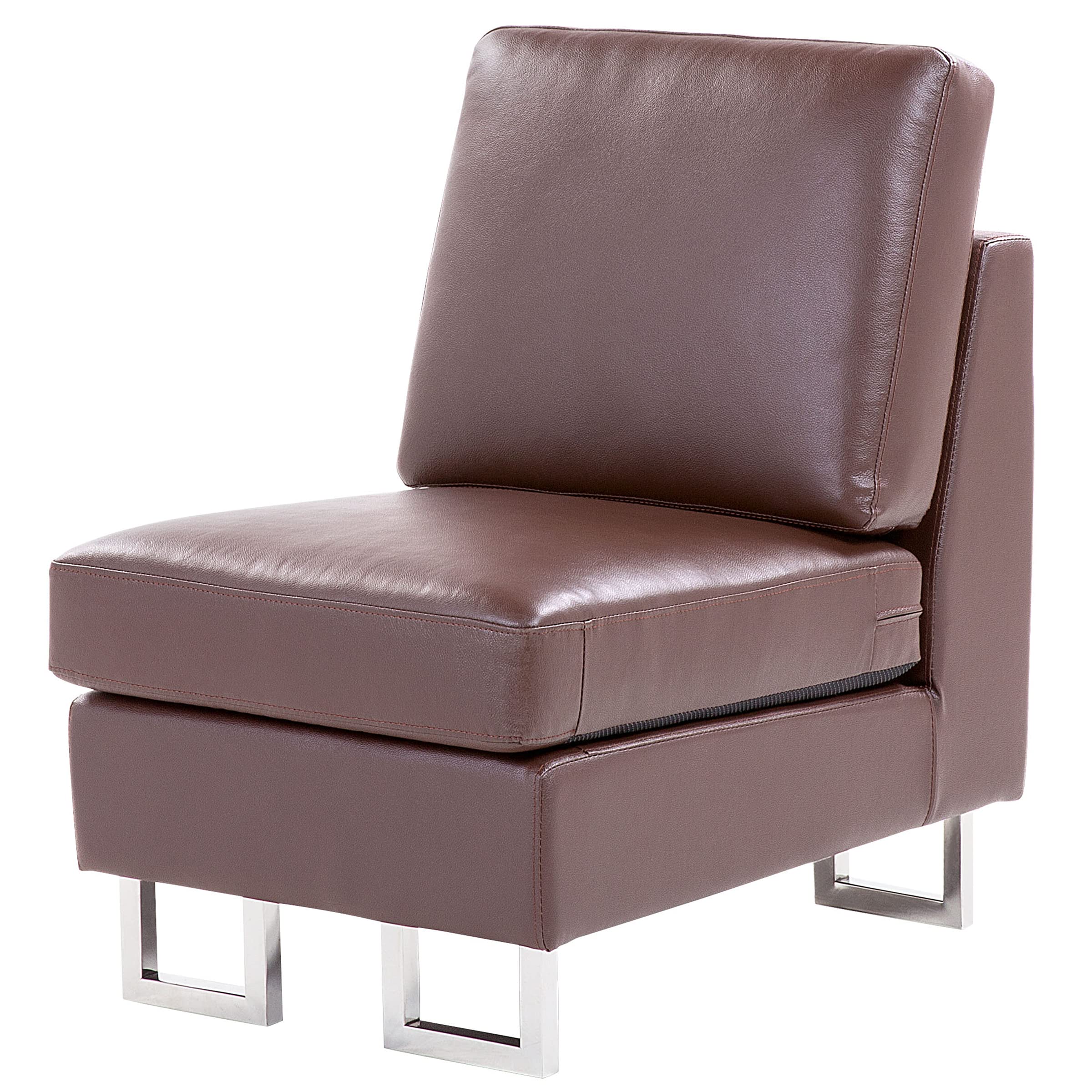 beliani-sofas-stockholm-ledersofa-rechts-braun image 7