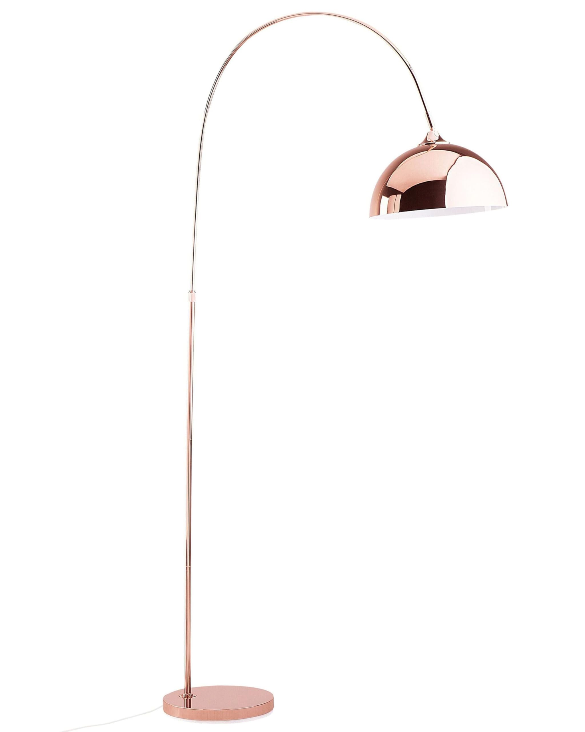 beliani-candella-stehlampe-kupfer-metall-geschwungen-158-cm image 1