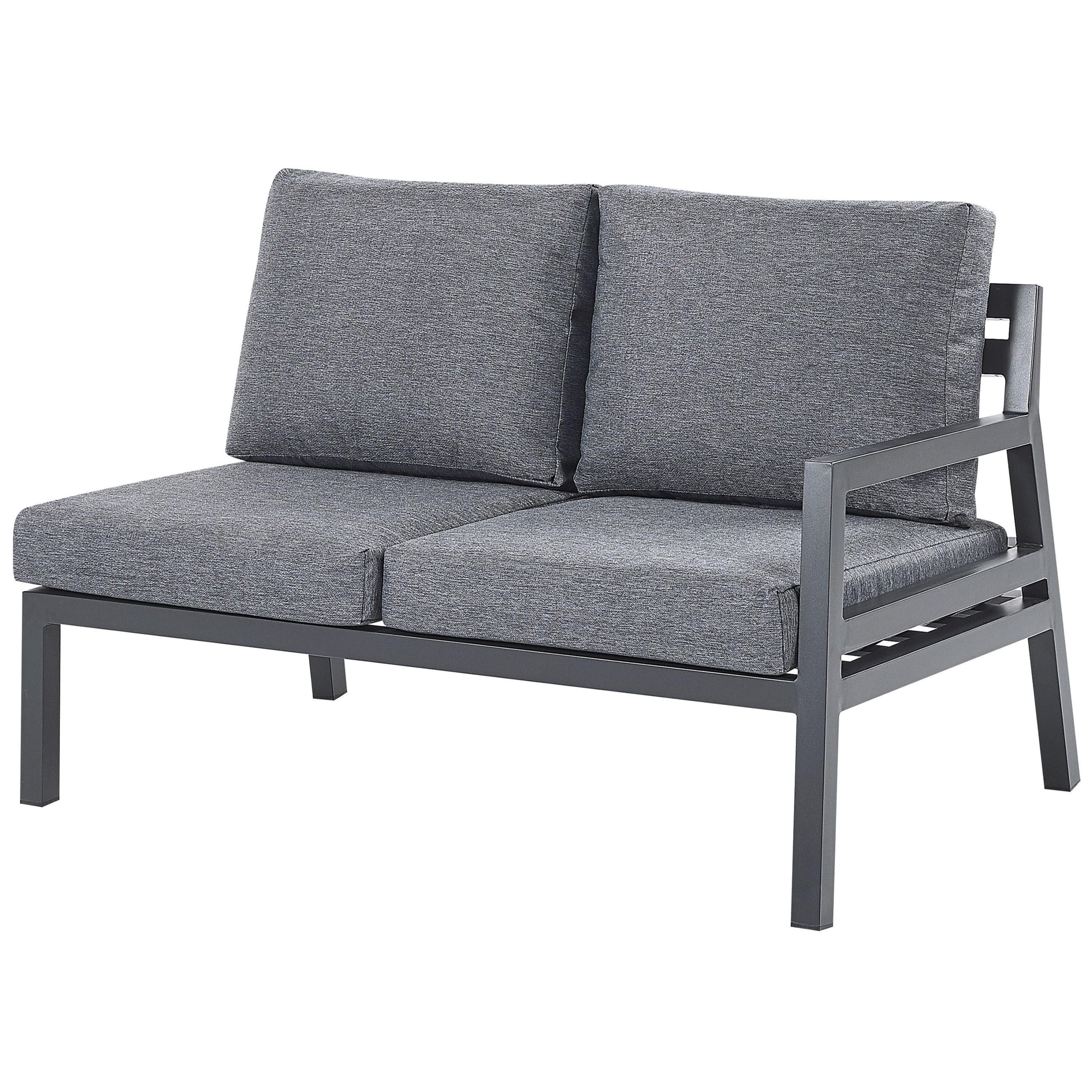 beliani-vizzini-lounge-set-ecksofa-dunkelgrau-5-sitzer image 7