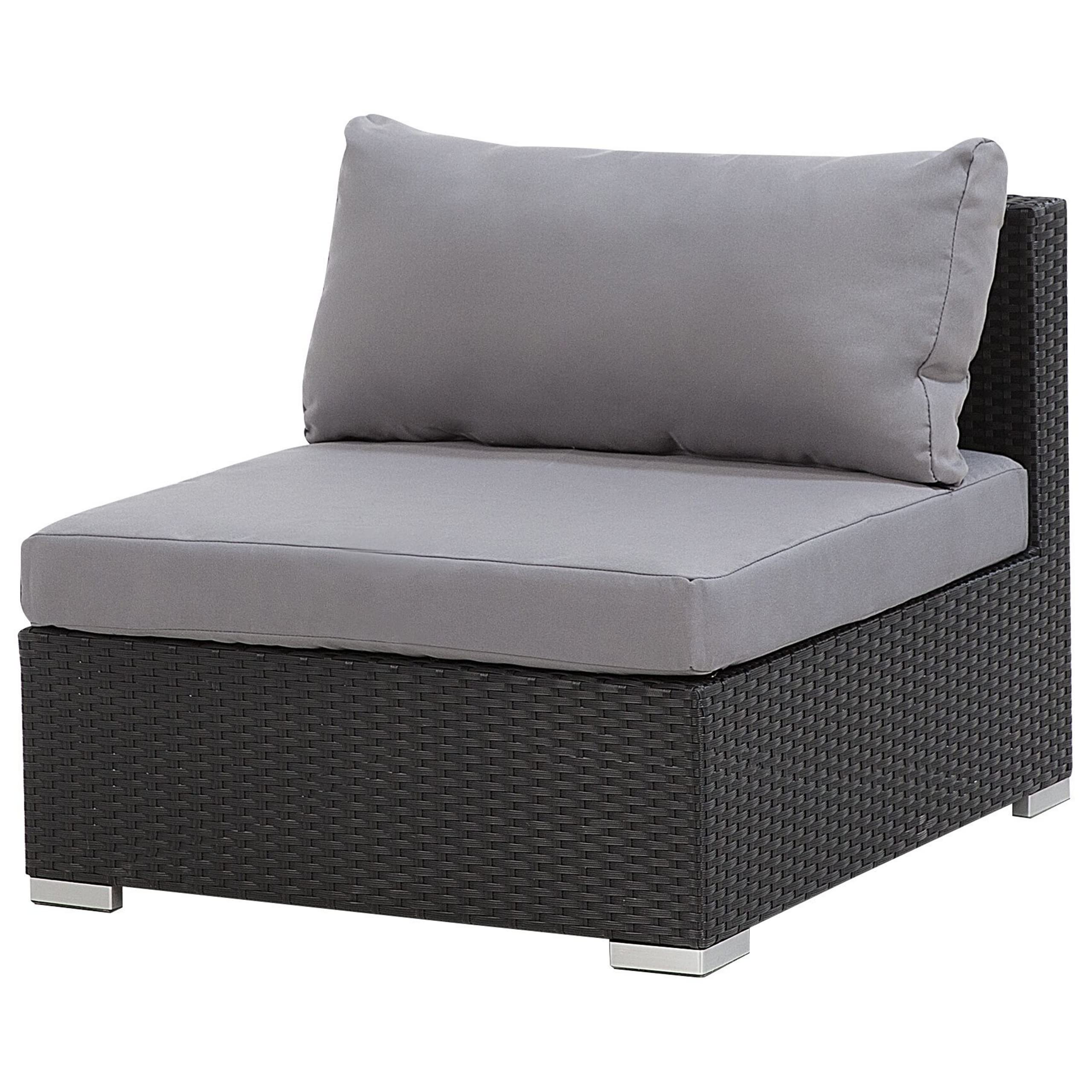 beliani-sano-ii-lounge-set-rattan-schwarz-links-4-sitzer image 6
