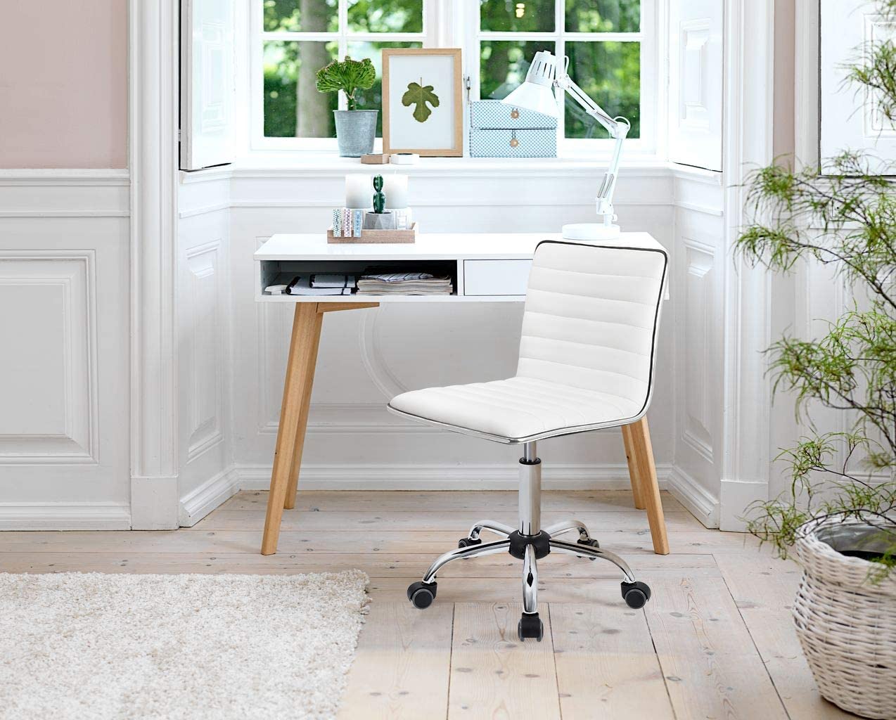 homall-office-leather-chair-b-rostuhl-wei-ohne-armlehne image 5