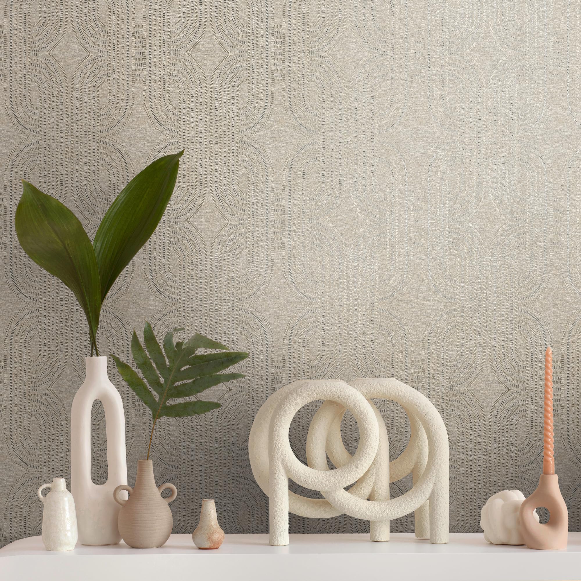 a-s-cr-ation-3d-vliestapete-grafik-399371-beige-metallic image 2