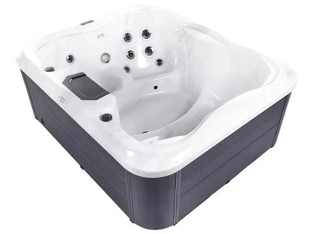 beliani-arcelia-whirlpool-outdoor-wei-4-personen-mit-led image 1