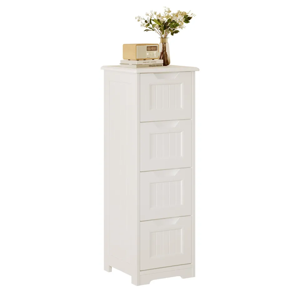 bealife-ap27-kommode-wei-4-schubladen-schmal image 1