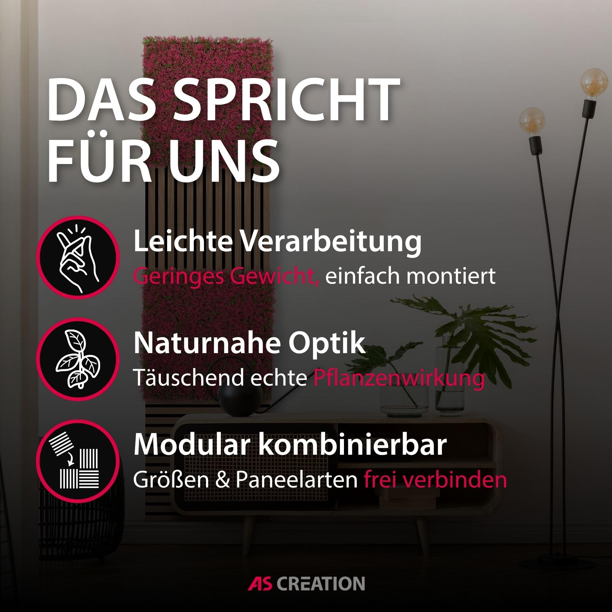 a-s-cr-ation-modular-wall-wandpaneel-buxus-pink-grass-52x52-gr-n image 3