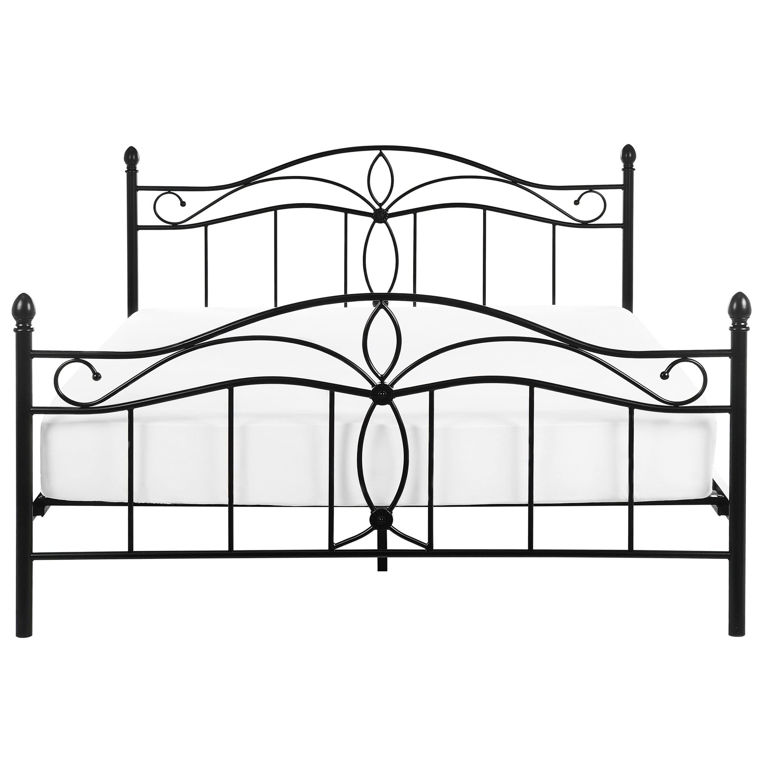 beliani-antlia-doppelbett-metall-schwarz-160x200-mit-lattenrost image 5