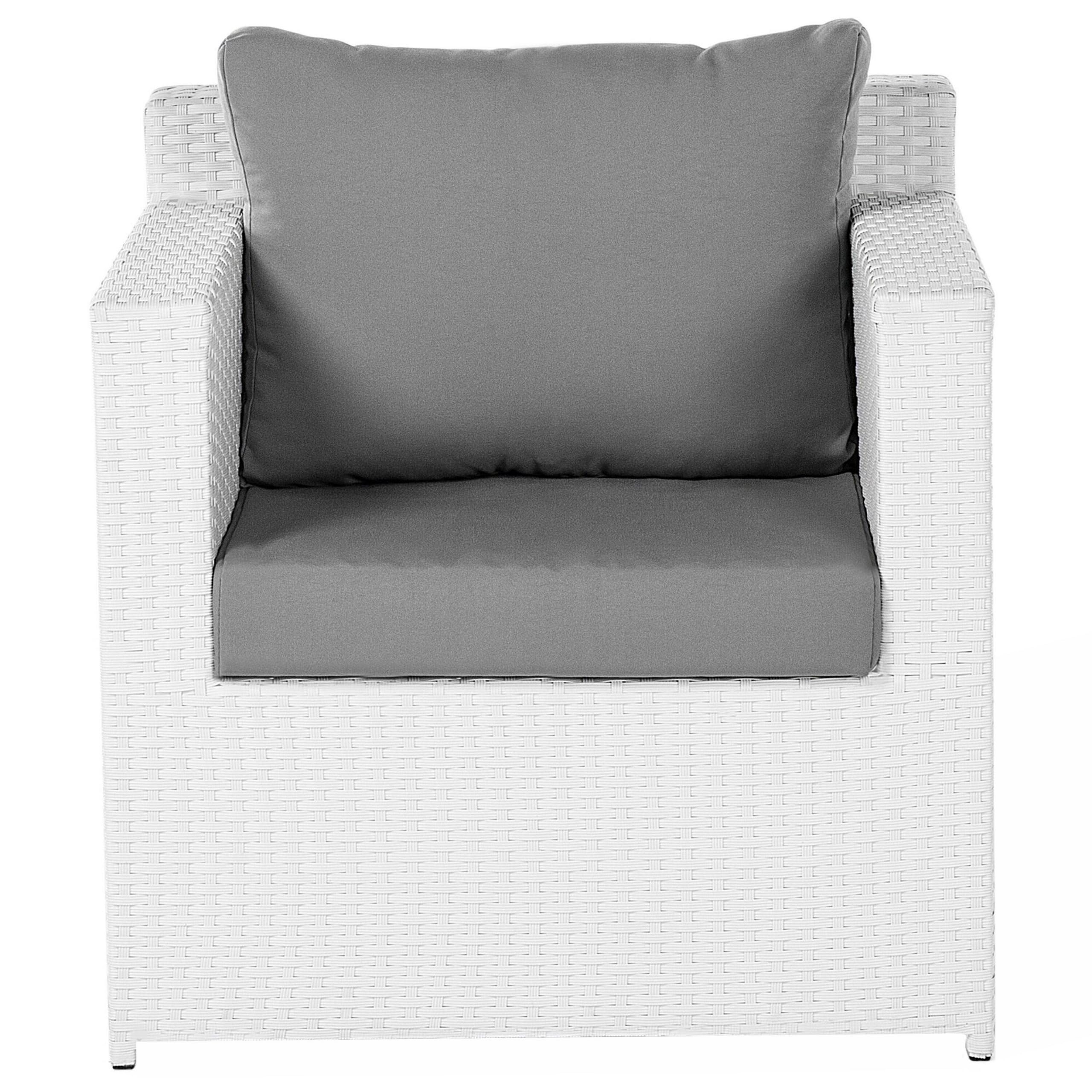 beliani-roma-gartenset-polyrattan-wei-grau-6-sitzer image 8