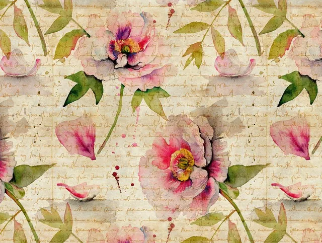 a-s-cr-ation-the-wall-fototapete-blumen-beige-3-71x2-80-m image 1